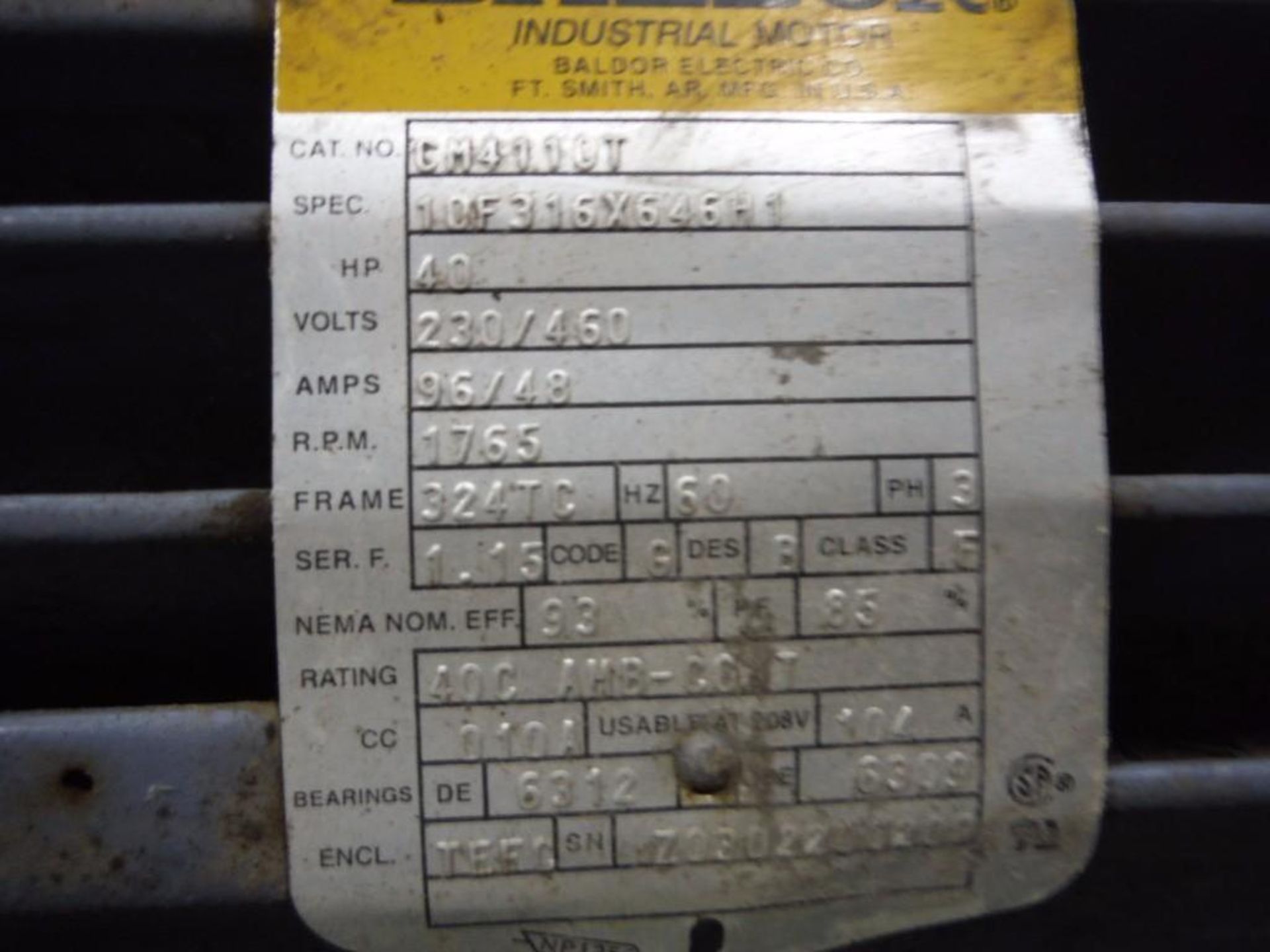 Polypac Systems Center hydrualic power pack with heat exchanger, 40 hp drive / Rigging Fee: $250 - Image 6 of 7