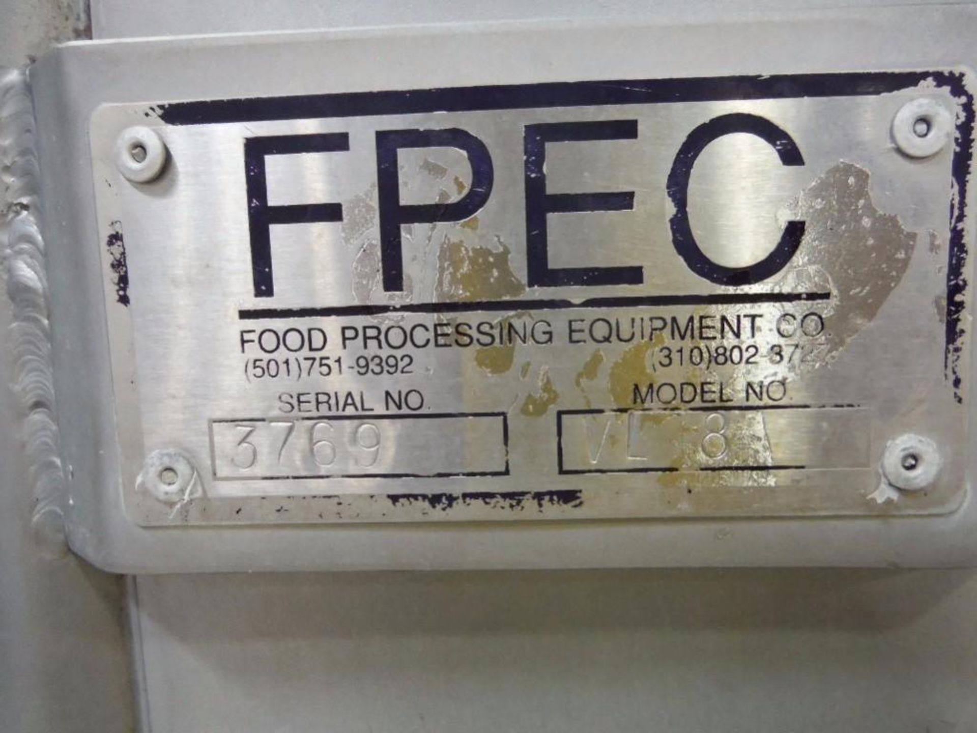 FPEC tote lift, Model VL18, SN 3769, max discharge 12 ft. tall / Rigging Fee: $375 - Image 2 of 5