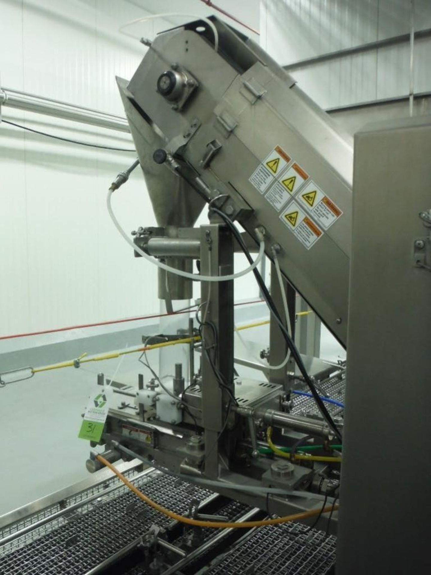 2011 Multi-fill SS filler with elevator, Model MPFSC-120-01, SN 590, 53 in. infeed x 93 in. discharg - Image 2 of 9