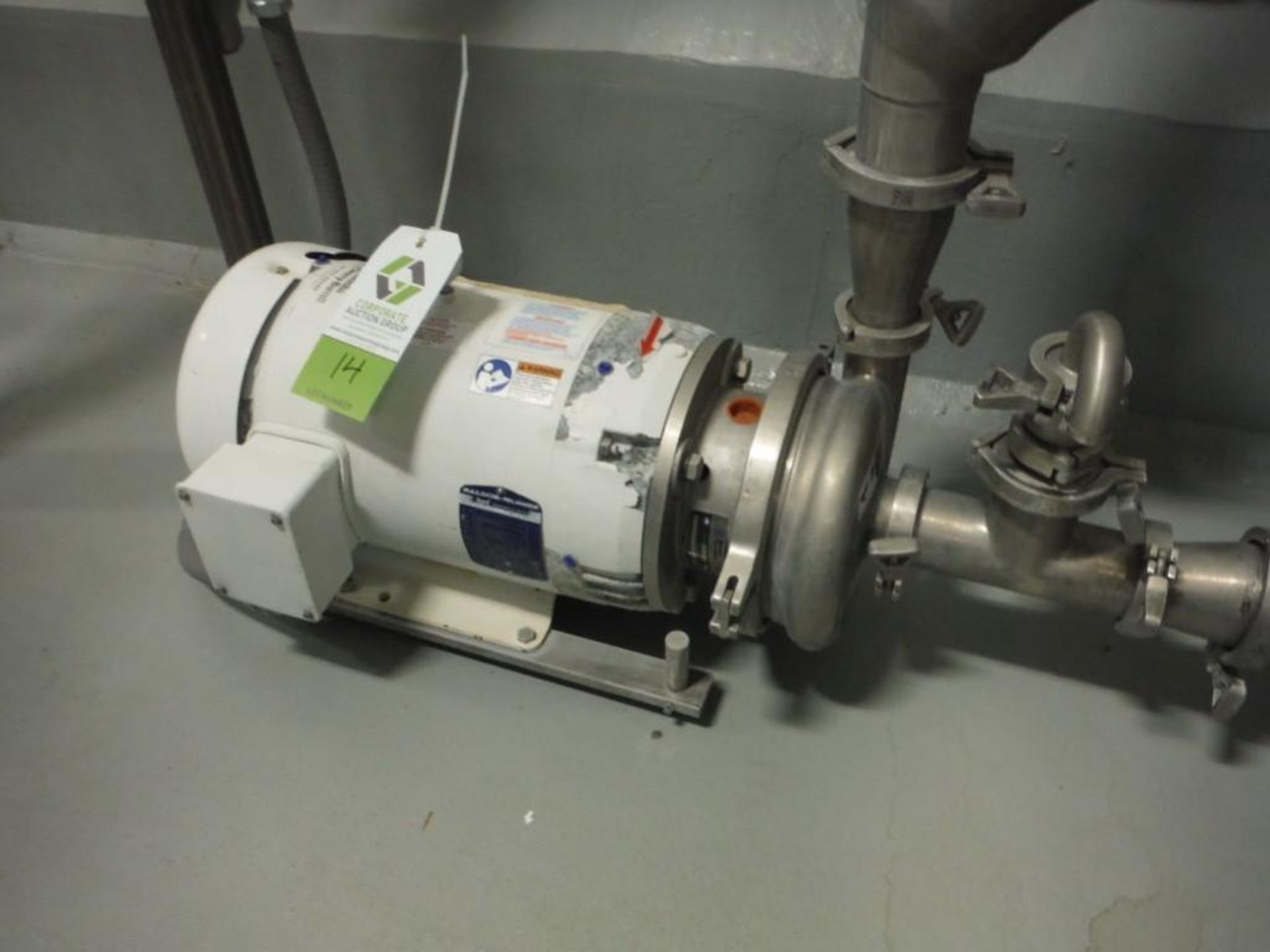 2011 Waukesha centrifugal pump, Model 20650077, SN 1000002610194, Year 03/23/11, 7.5 hp Baldor motor