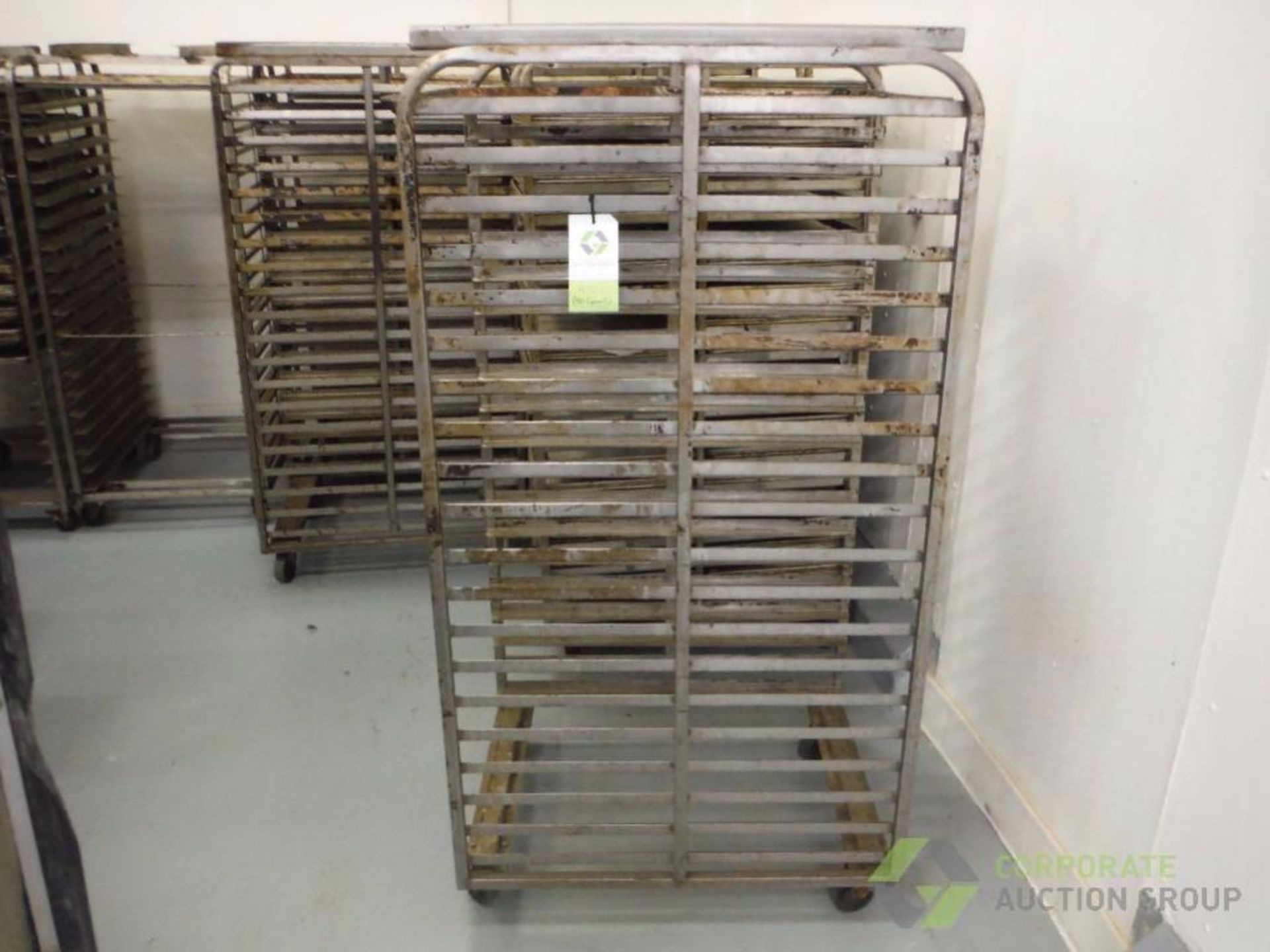 (40) Double oven racks. 36 in L x 28 1/2 in W x 69 in tall. **(Located in Pico Rivera, CA)** Rigging