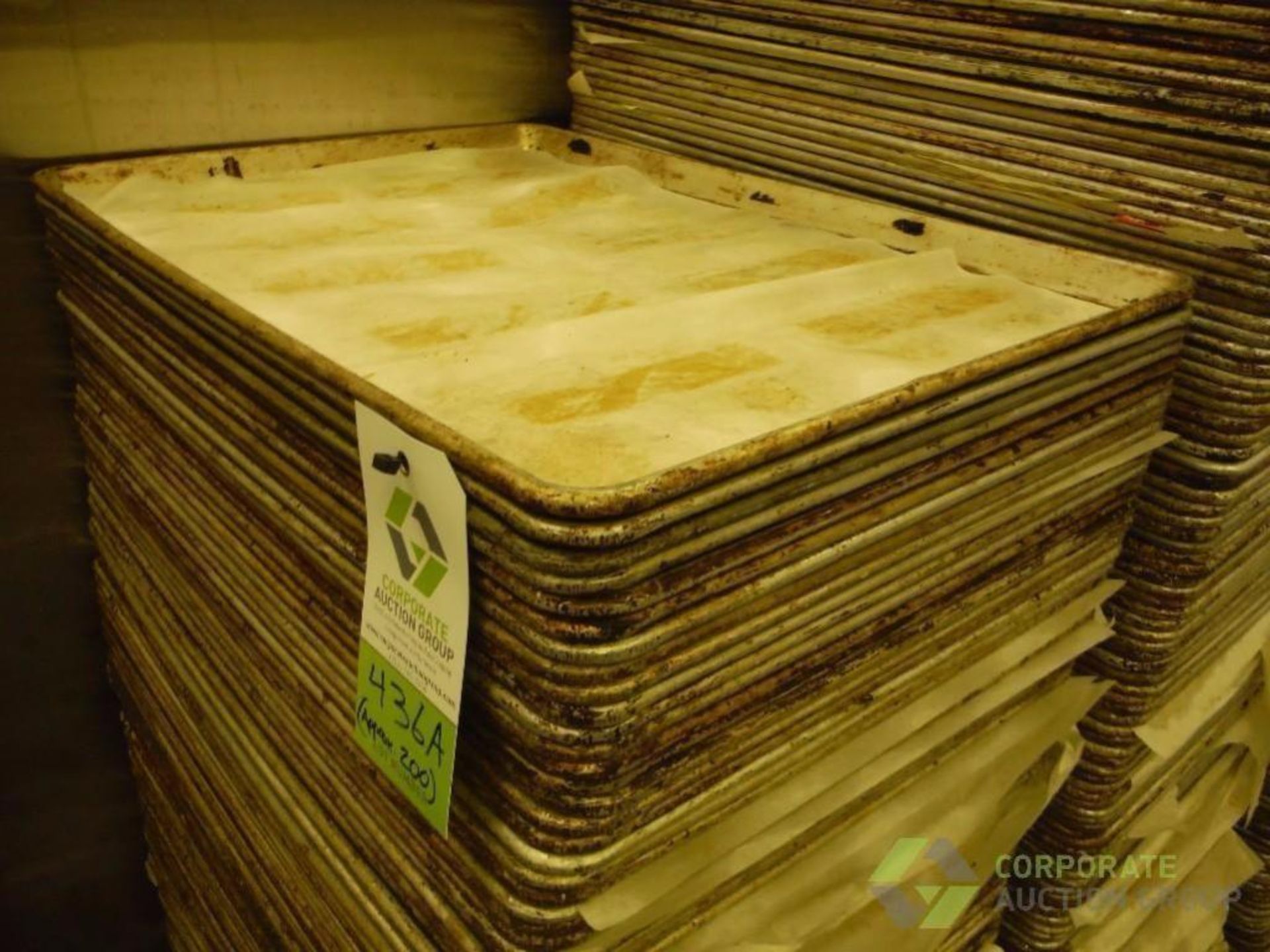 Approx. (200) sheet pans, 26 in x 18 in x 1 in. **(Located in Pico Rivera, CA)** Rigging Fee: $25 - Image 2 of 2