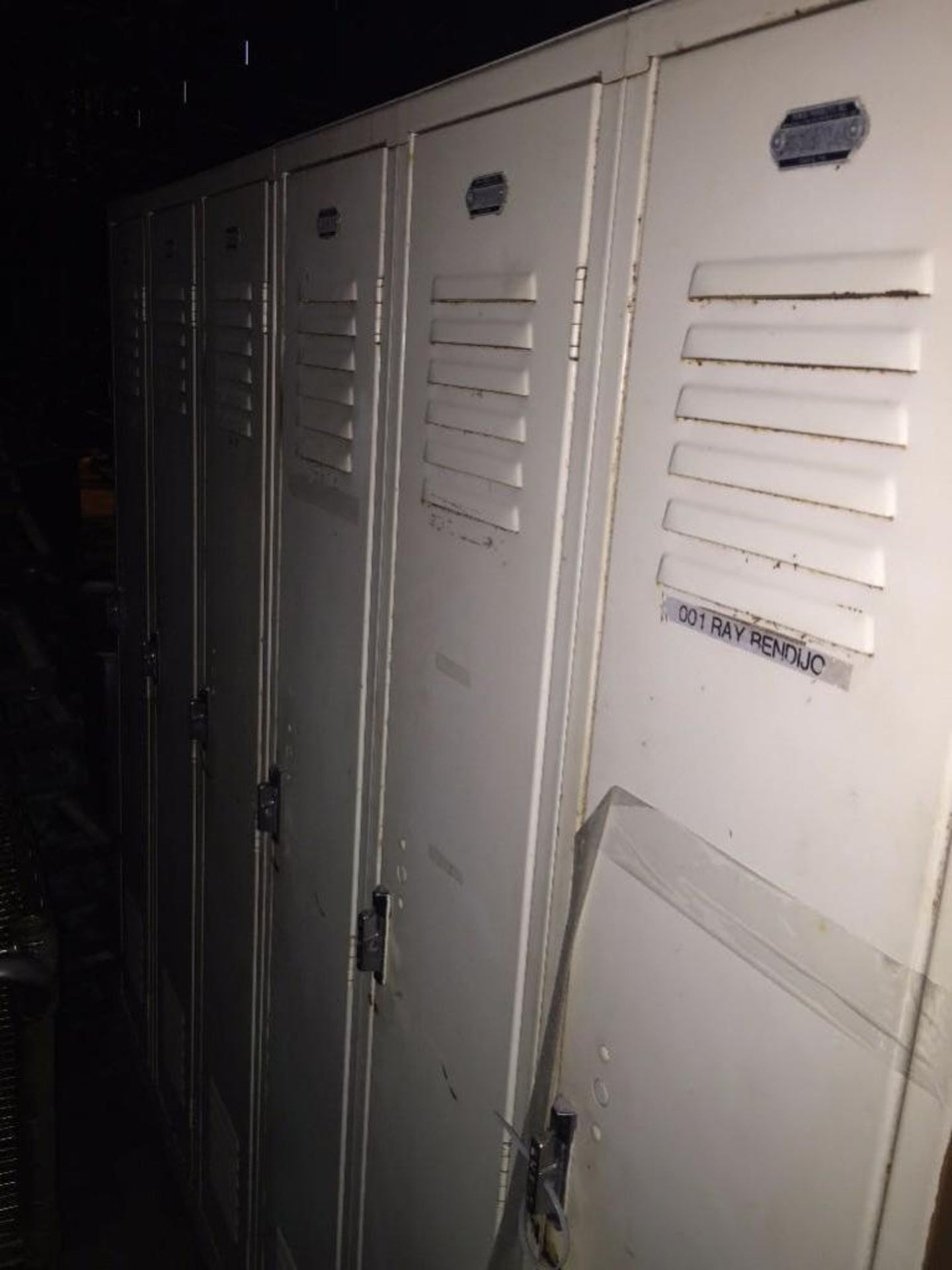 6 section locker, 72 in wide, 60 in tall. ** (Located in Fridley, Minnesota) ** Rigging Fee: $25 - Image 2 of 2