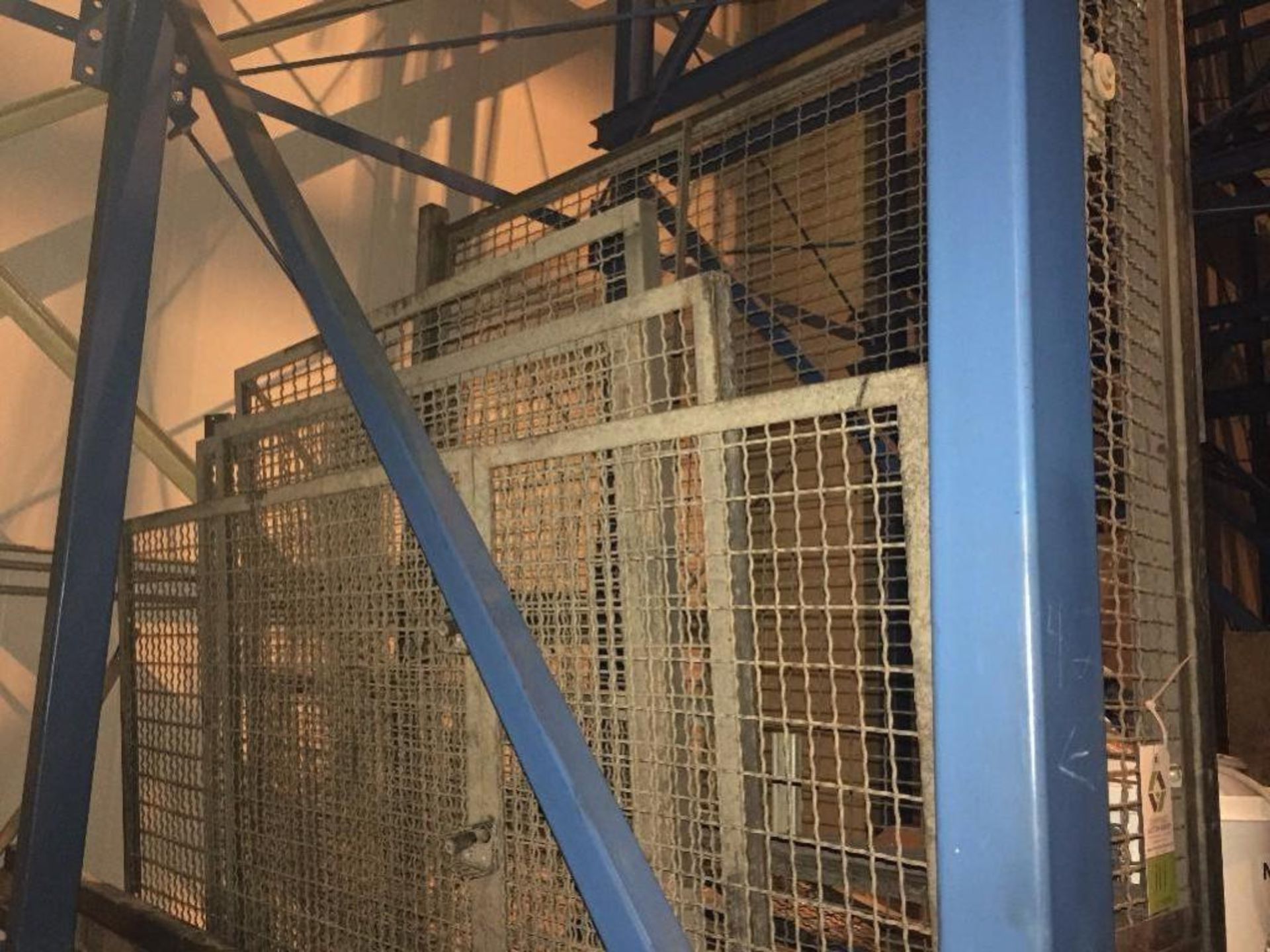 lot of 6 mild steel safety cage panels (LOT). ** (Located in Fridley, Minnesota) ** Rigging Fee: $ - Image 4 of 5