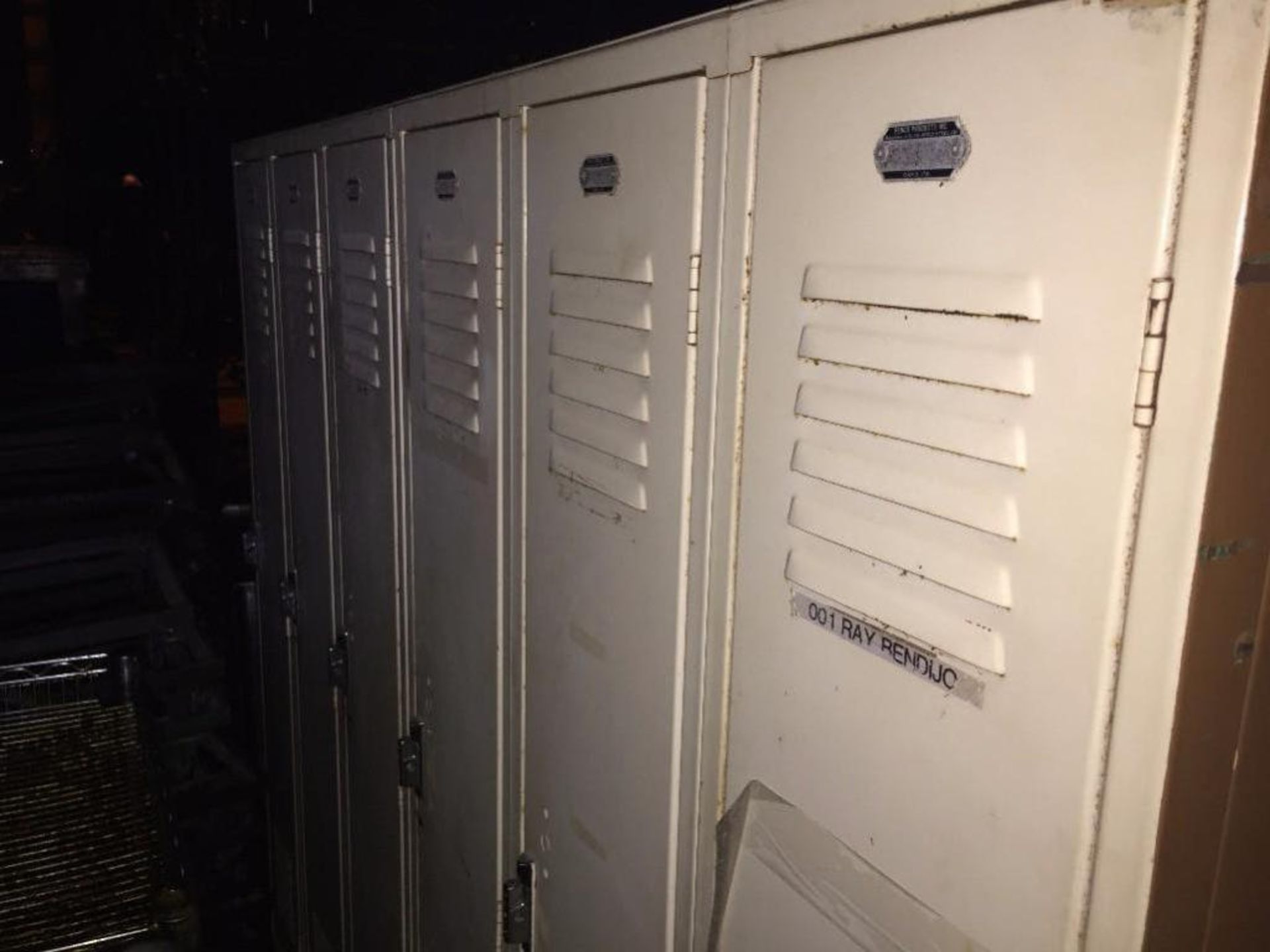 6 section locker, 72 in wide, 60 in tall. ** (Located in Fridley, Minnesota) ** Rigging Fee: $25