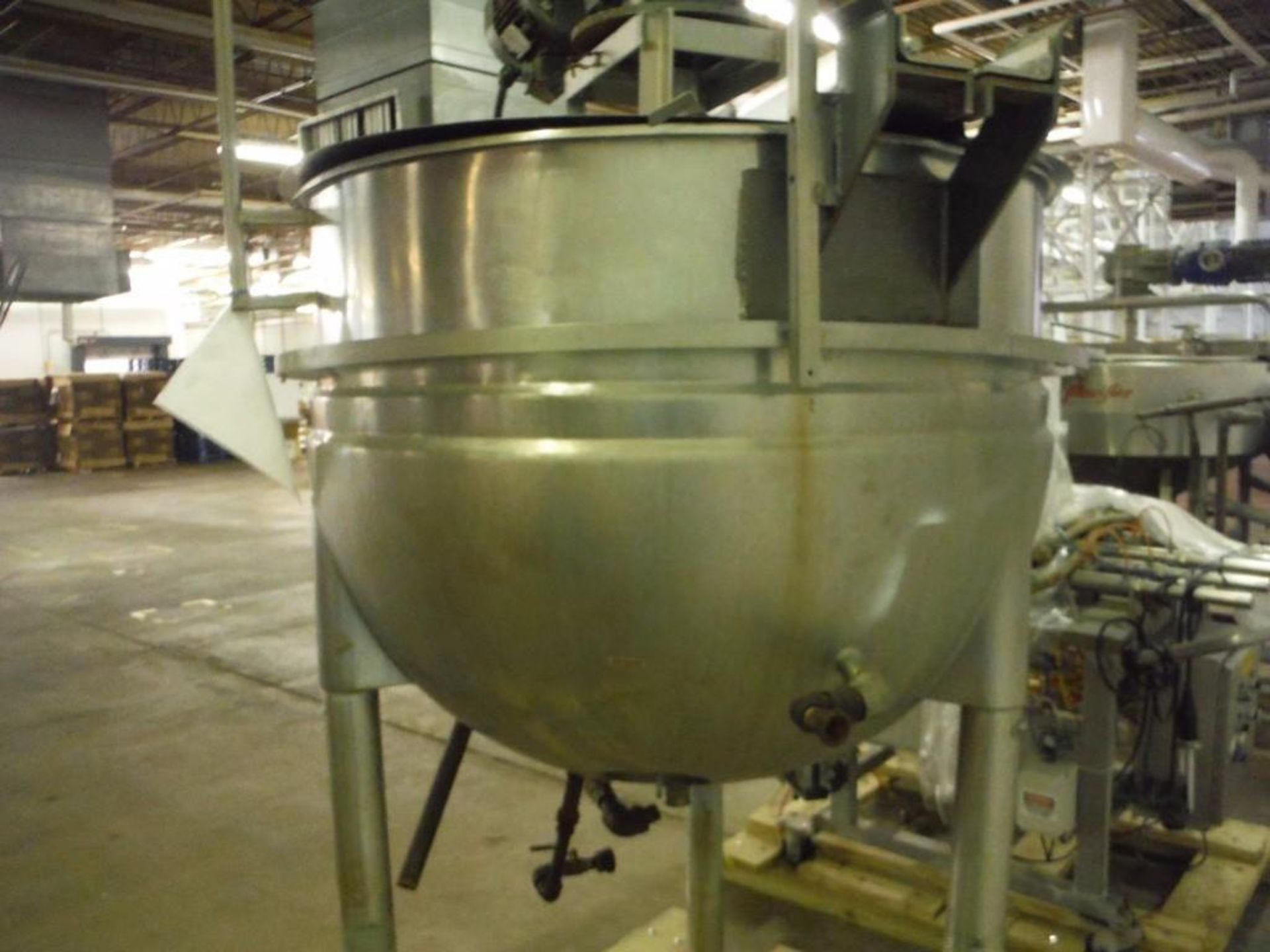 1972 LEE 200 gal SS 1/2 jacketed mixing tank, S/N: W611C, full sweep. ** (Located in Forest Park, - Image 6 of 6