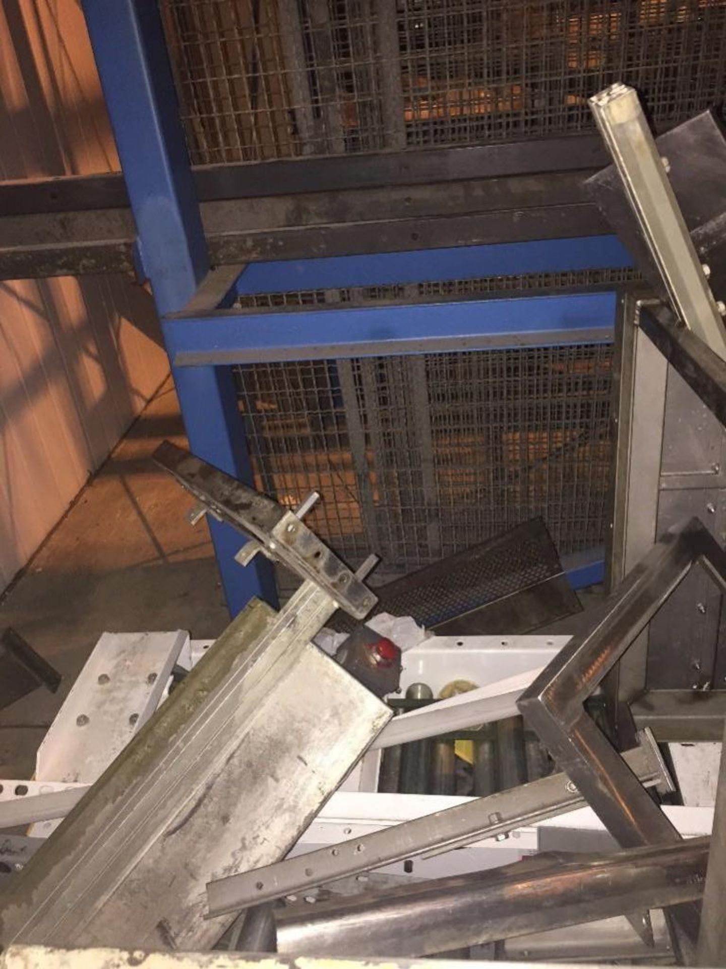 lot of misc. fan parts, conveyor bed section, misc. SS (LOT). ** (Located in Fridley, - Image 5 of 6