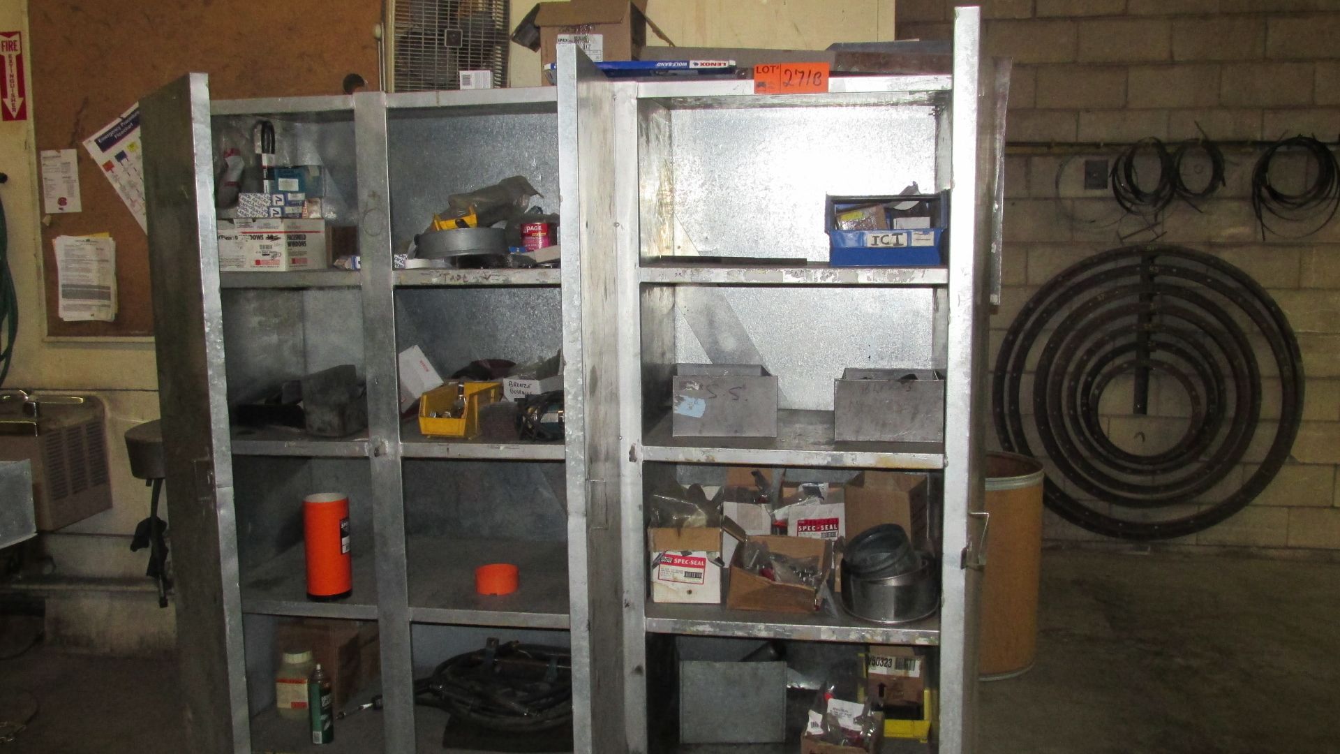 2 DOOR SHOP CABINETS WITH CONTENTS - Image 2 of 2