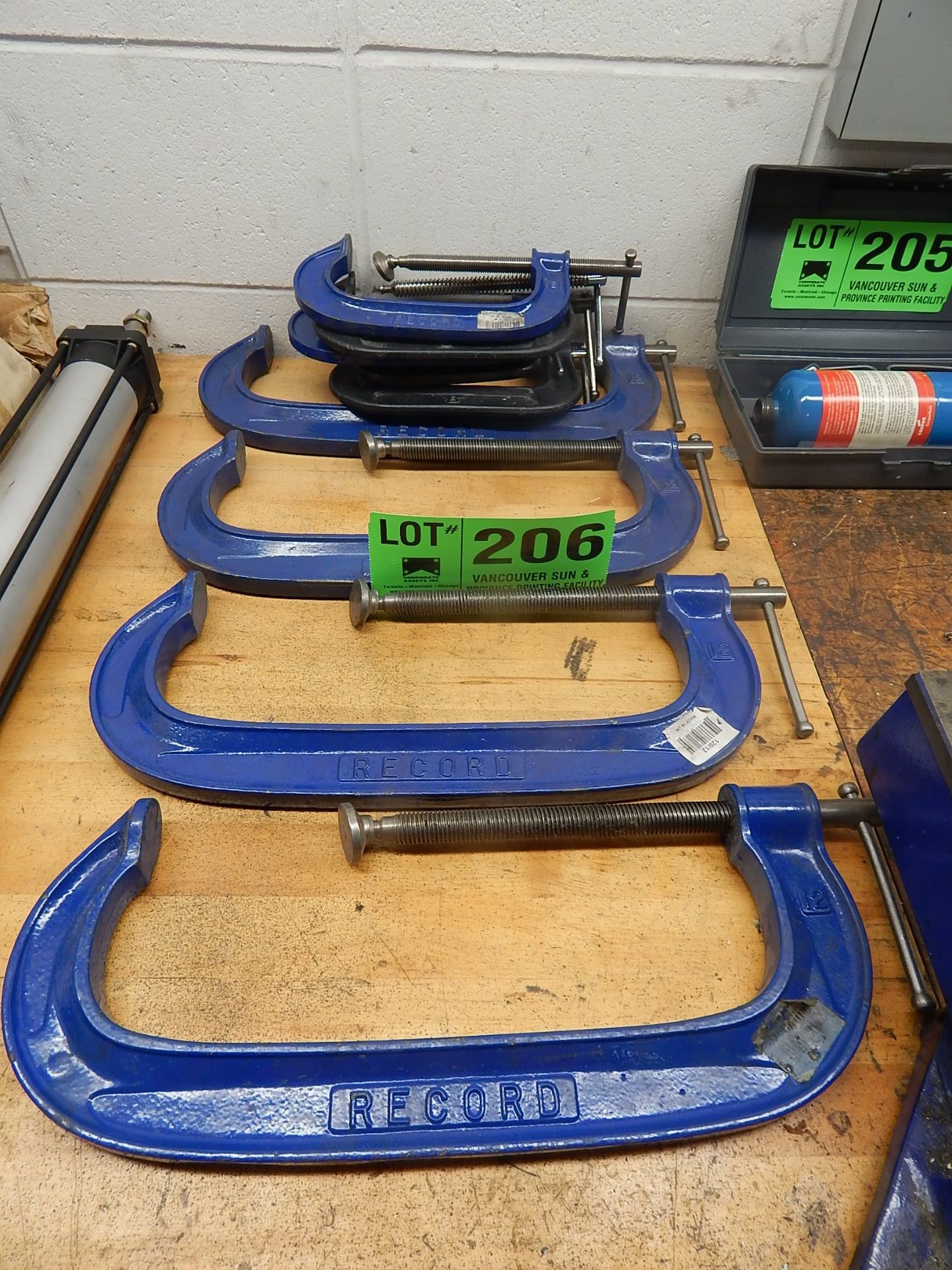 LOT/ RECORD 12" CLAMPS