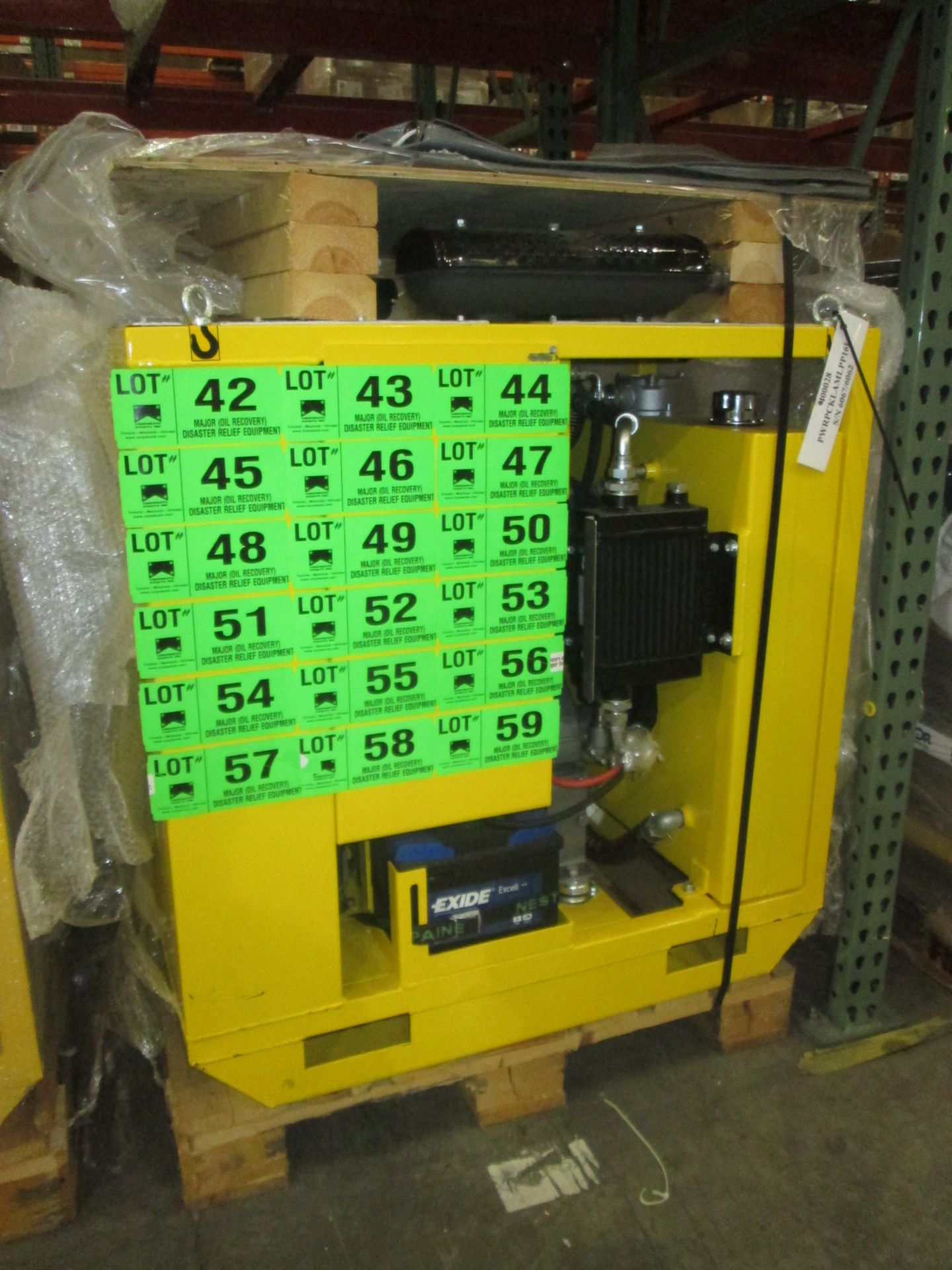 LAMOR SLICKBAR LPP 16L ENCLOSED HYDRAULIC POWER PACK WITH 22 HP LOMBARDINI DIESEL ENGINE AND