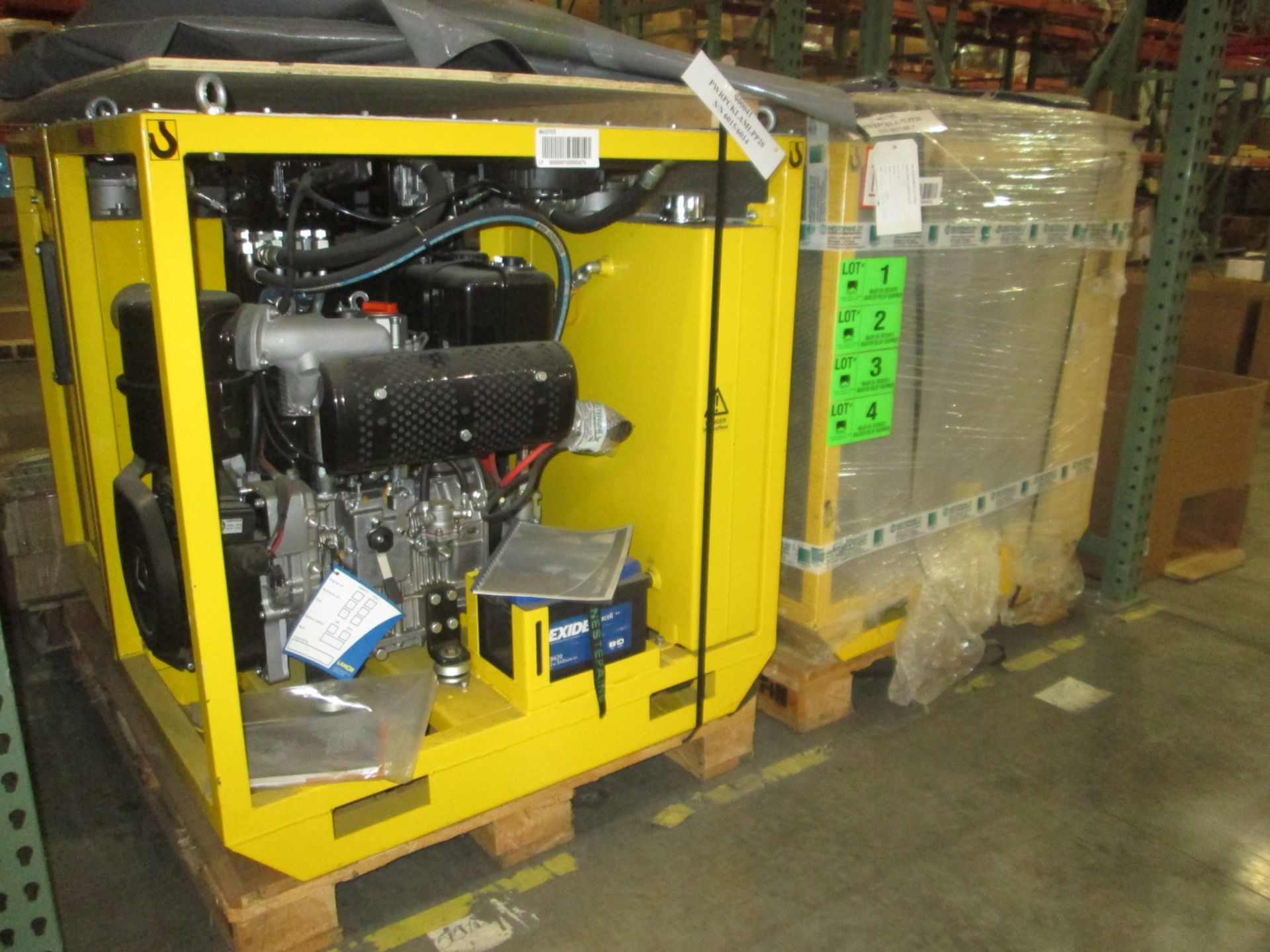 LAMOR SLICKBAR LPP 20 ENCLOSED HYDRAULIC POWER PACK WITH LOMBARDINI DIESEL ENGINE AND ELECTRIC START
