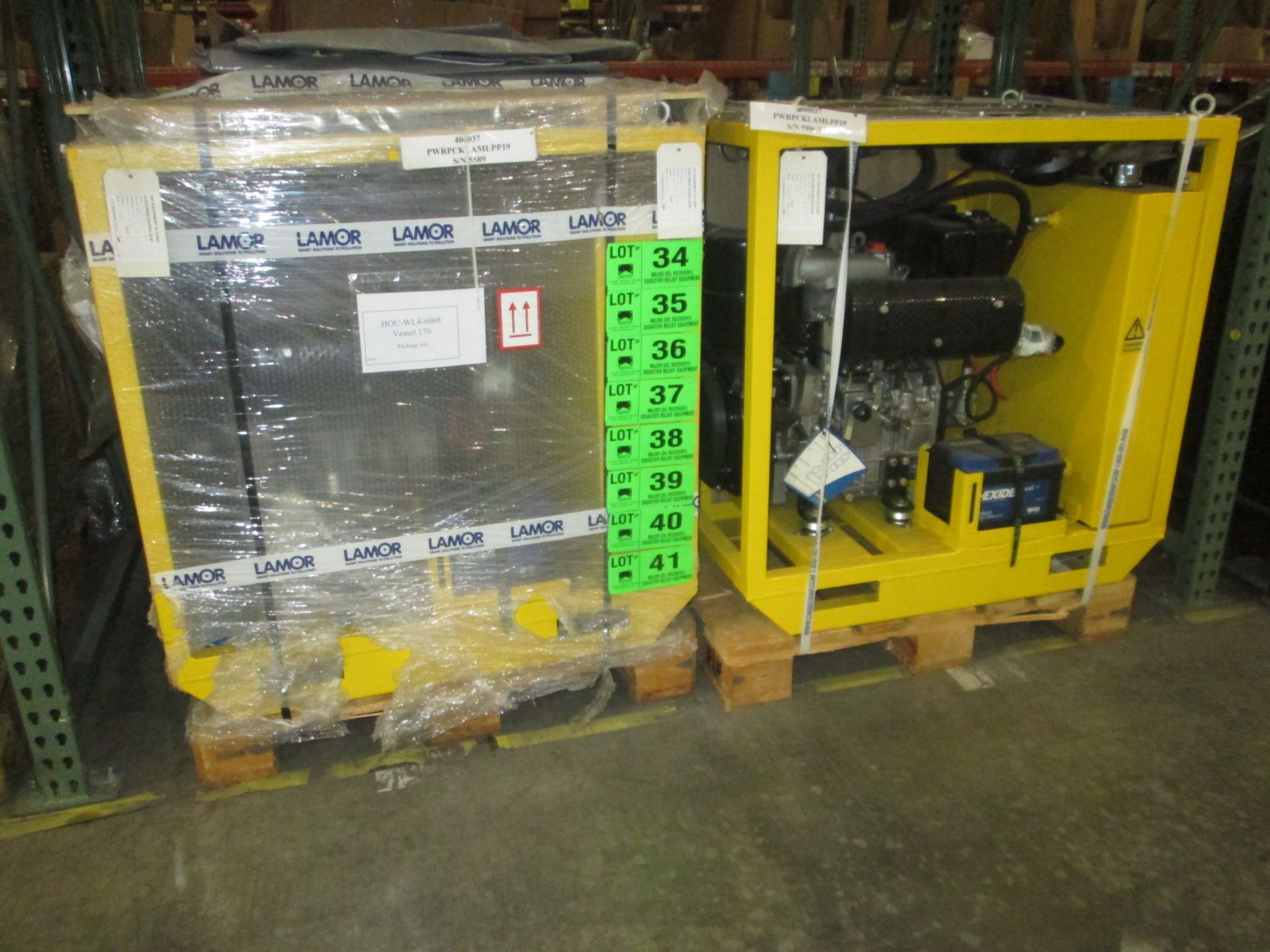 LAMOR SLICKBAR LPP 19 ENCLOSED HYDRAULIC POWER PACK WITH LOMBARDINI DIESEL ENGINE AND ELECTRIC START