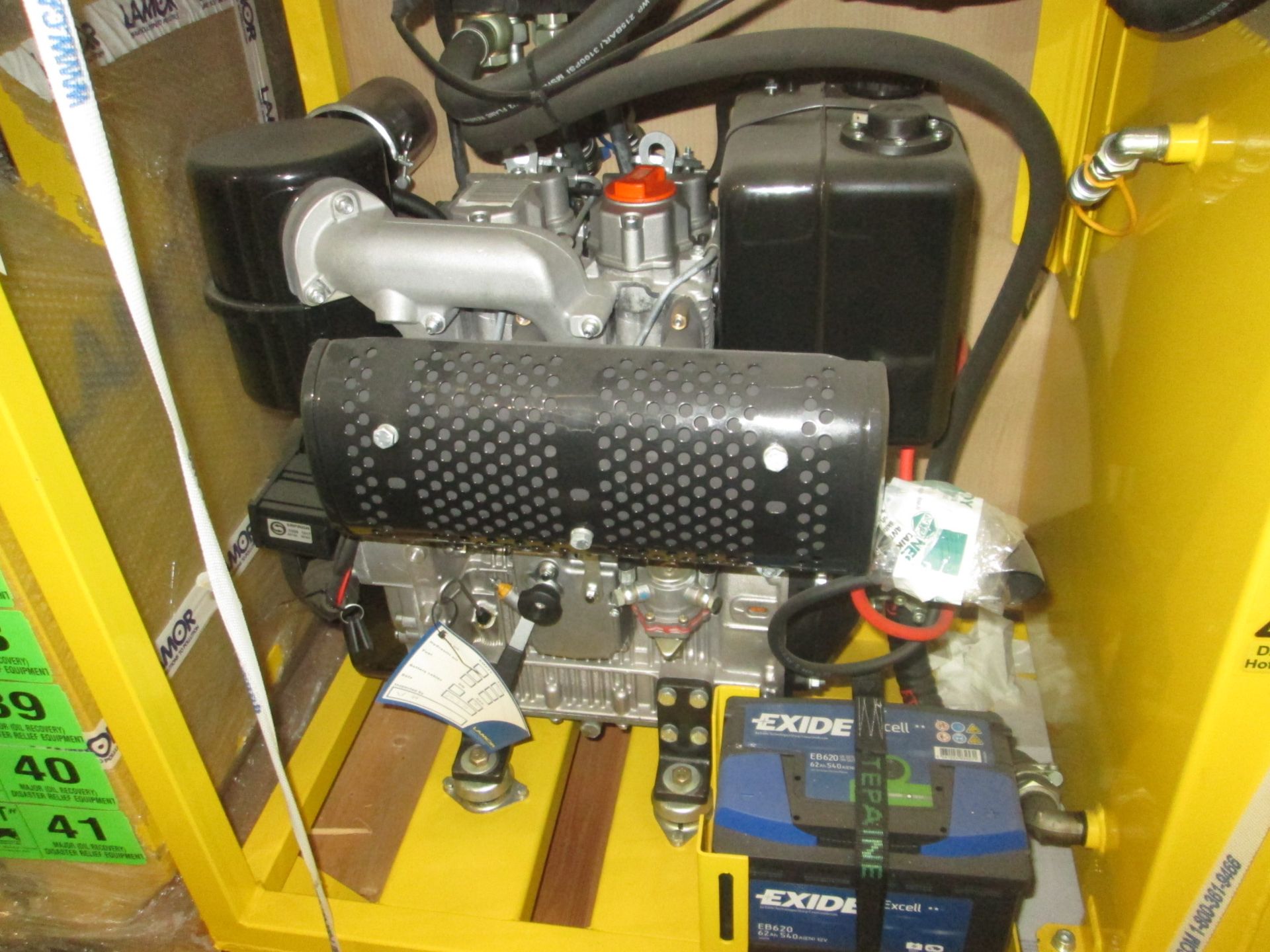 LAMOR SLICKBAR LPP 19 ENCLOSED HYDRAULIC POWER PACK WITH LOMBARDINI DIESEL ENGINE AND ELECTRIC START - Image 3 of 3