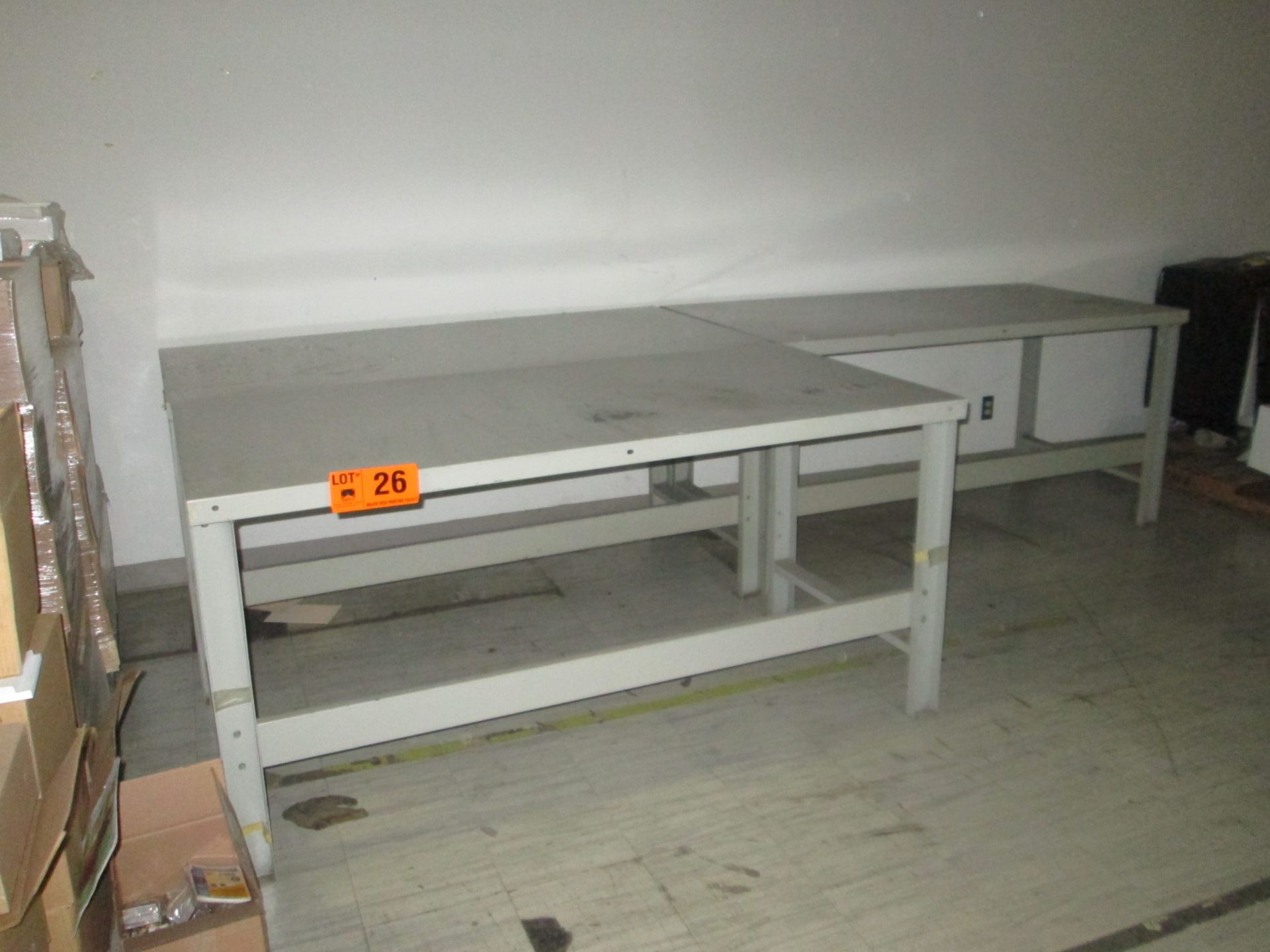 LOT/ STEEL WORK BENCHES