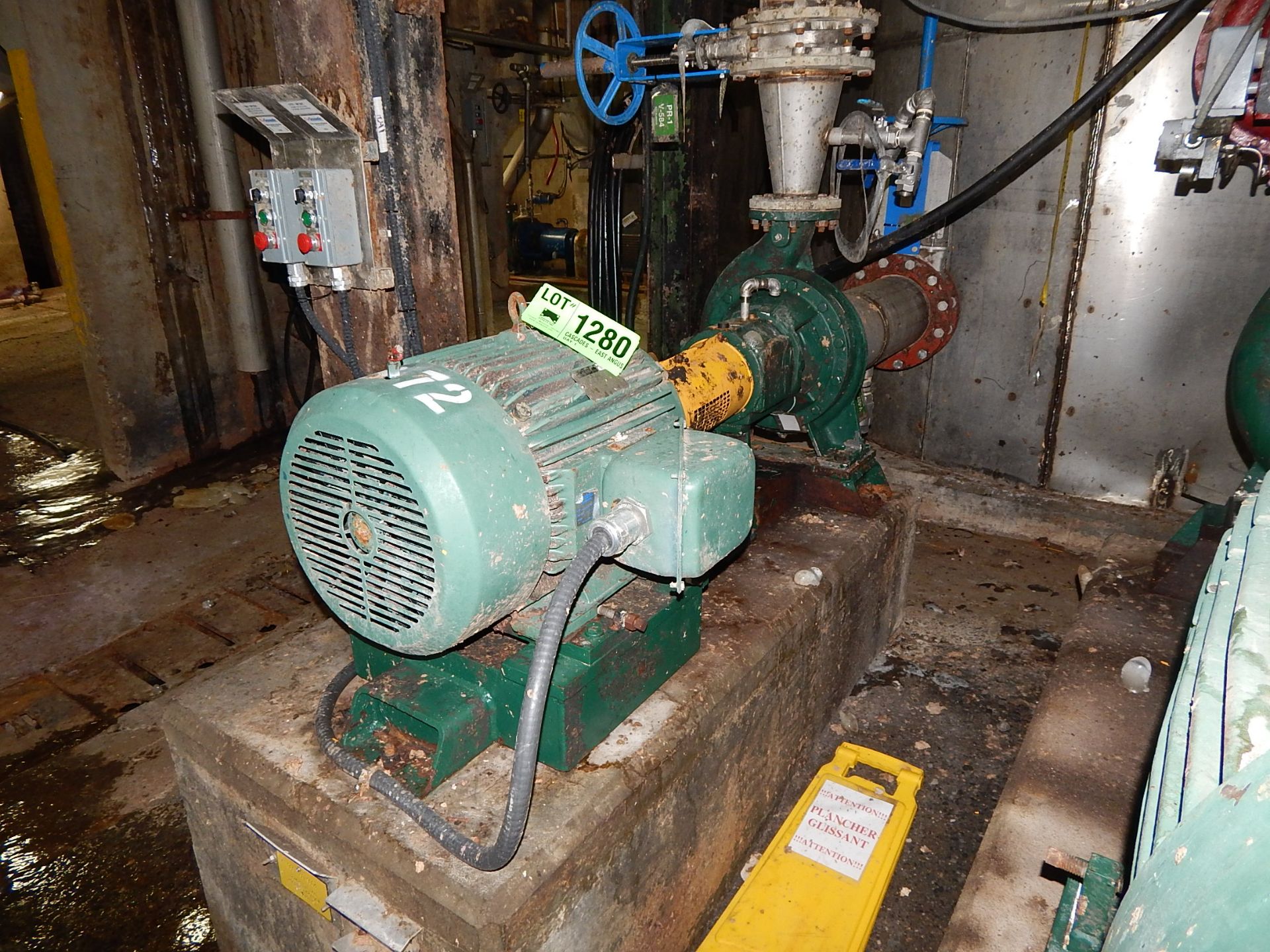 LOT/ 40HP ELECTRIC MOTOR WITH CENTRIFUGAL PUMP (CI)