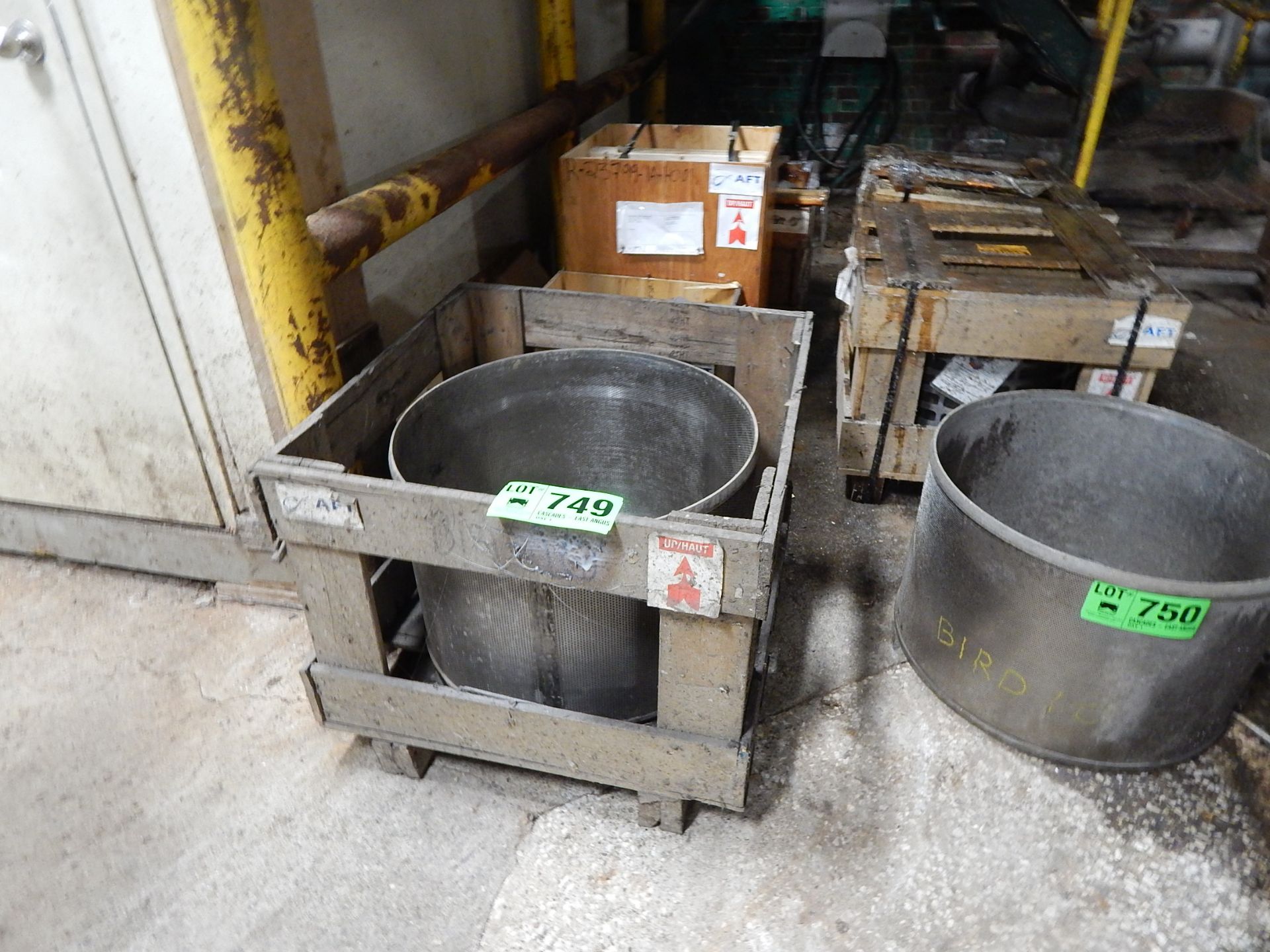 LOT/ SPARE STAINLESS STEEL BASKETS & ROTOR BIRD 400