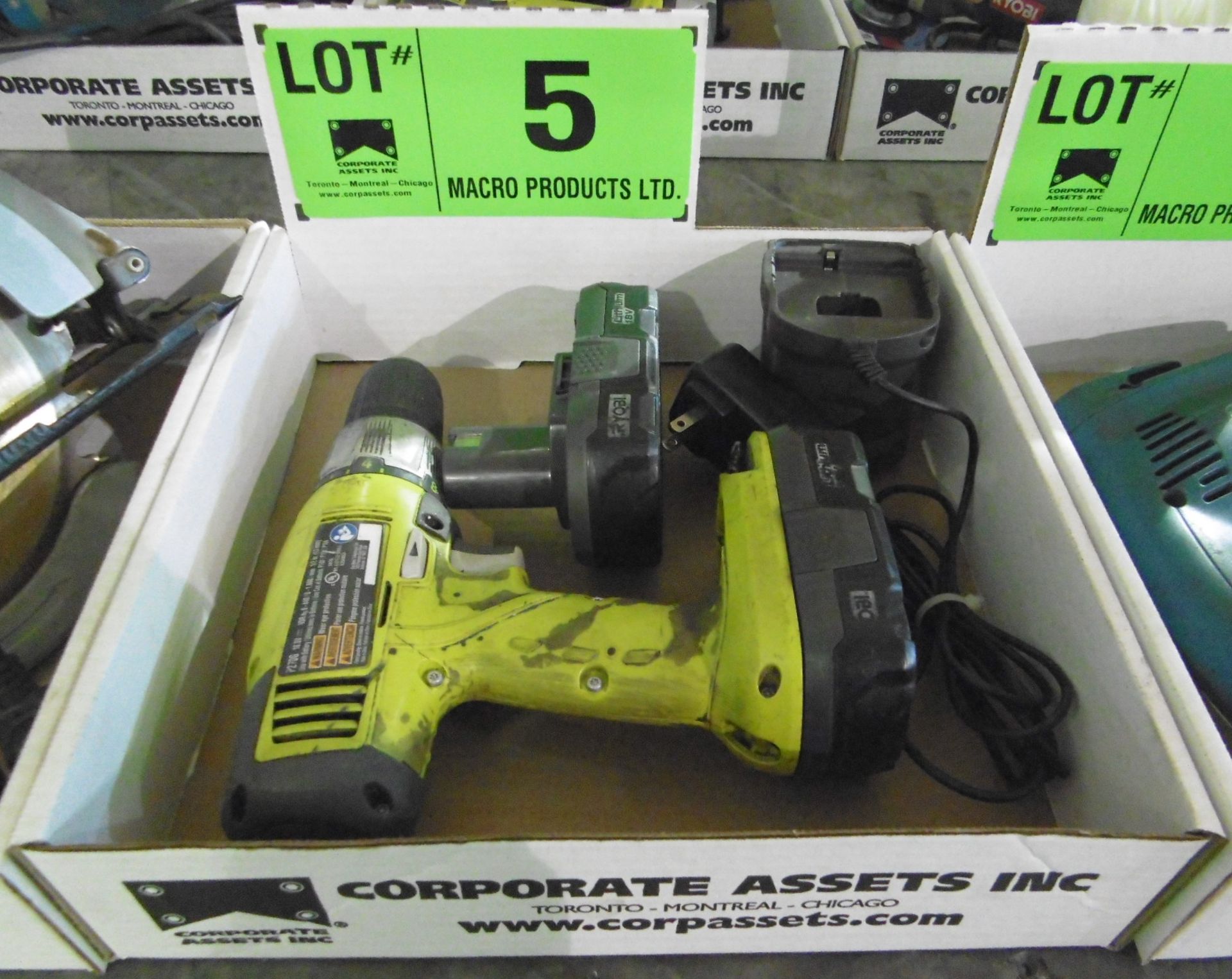 RYOBI CORDLESS DRILL WITH CHARGER