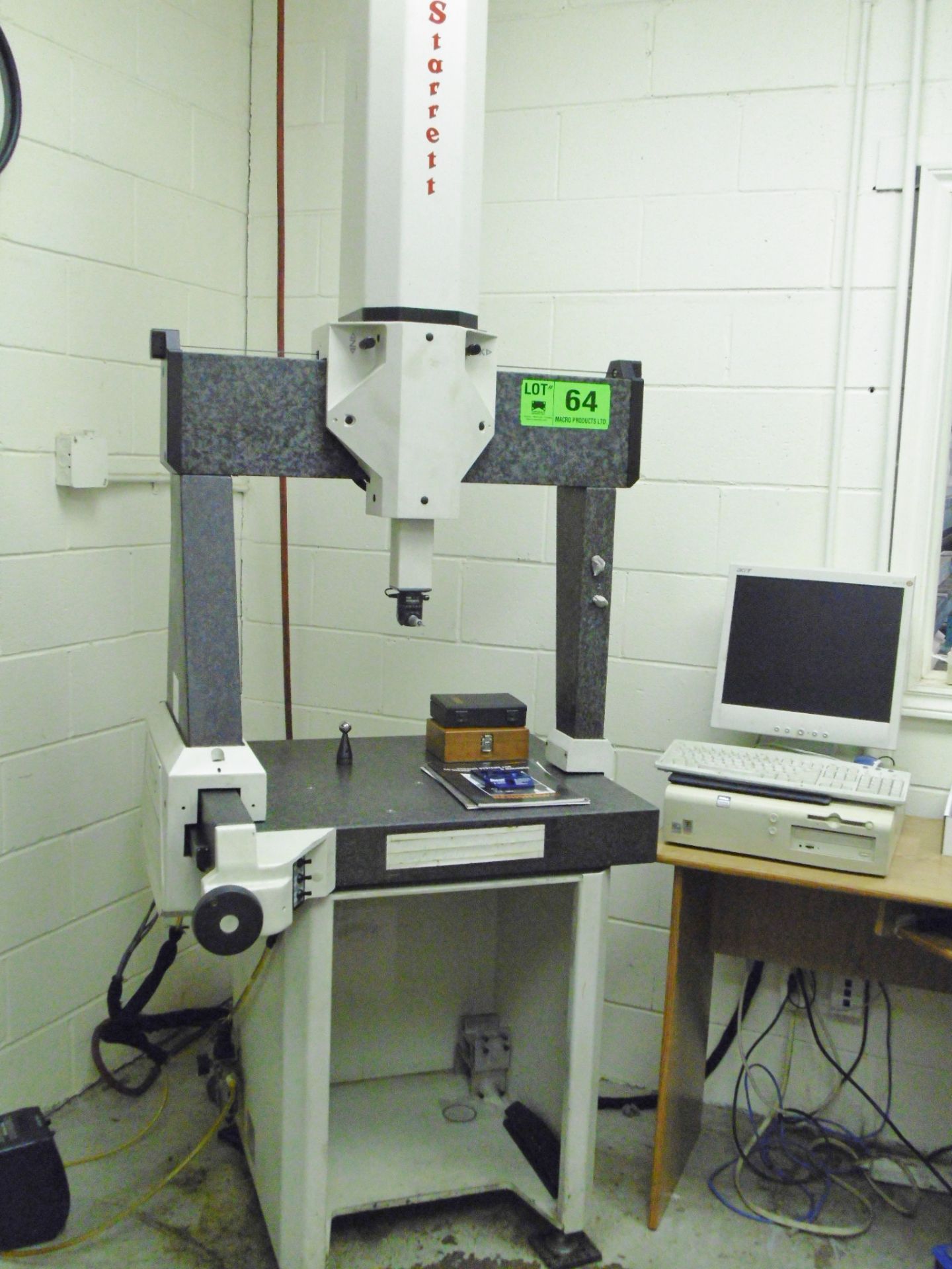 STARRETT HGC-2018-16 CO-ORDINATE MEASURING MACHINE WITH COMPUTER S/N B-1604 (CI) - Image 2 of 2