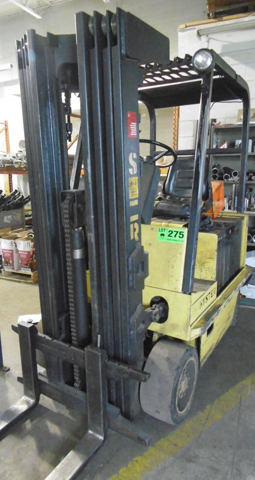 HYSTER 50XL-33 3500LB ELECTRIC FORKLIFT S/N C108U03771G WITH CHARGER