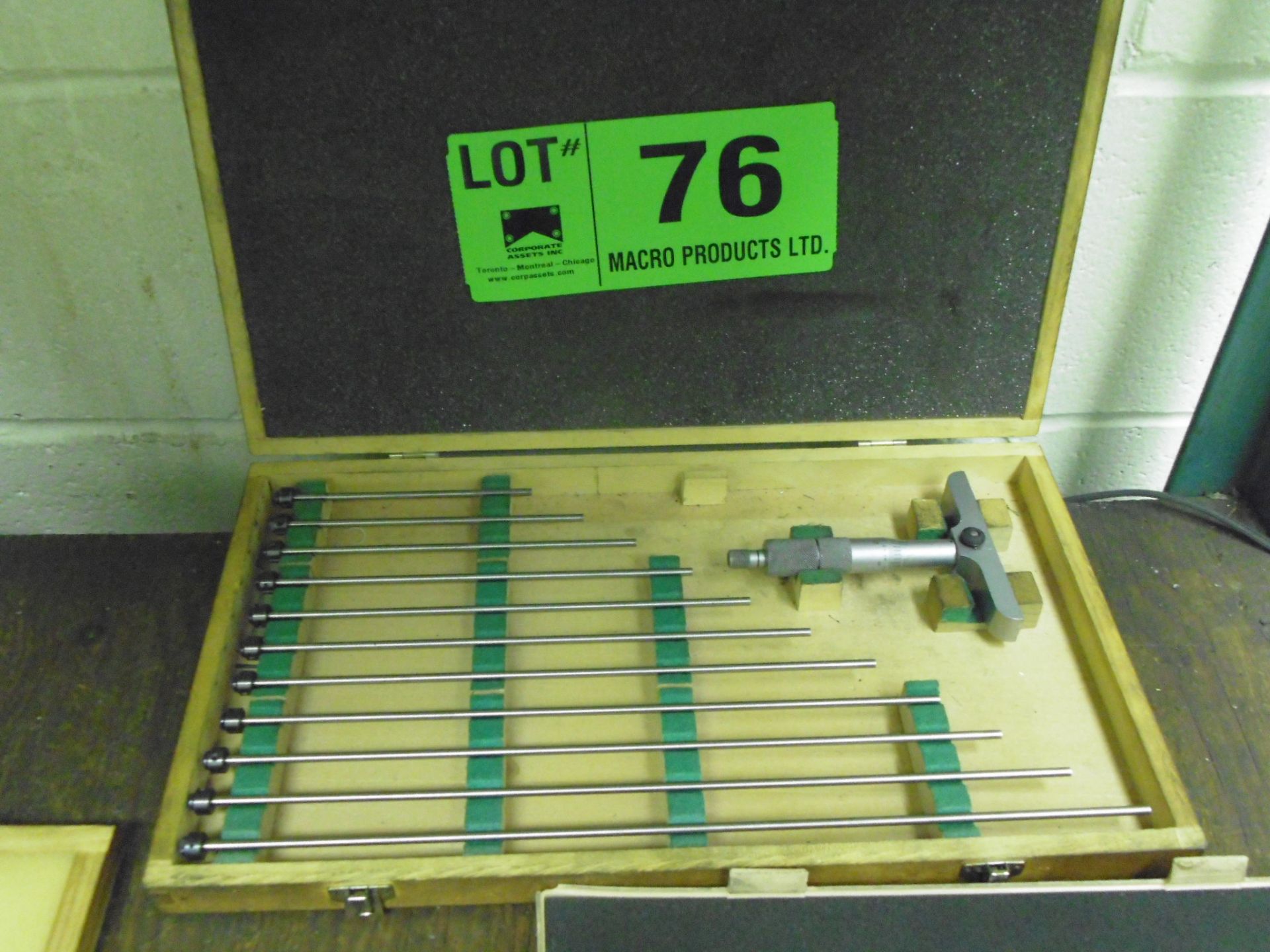 MITUTOYO 0"-12" DEPTH MICROMETER