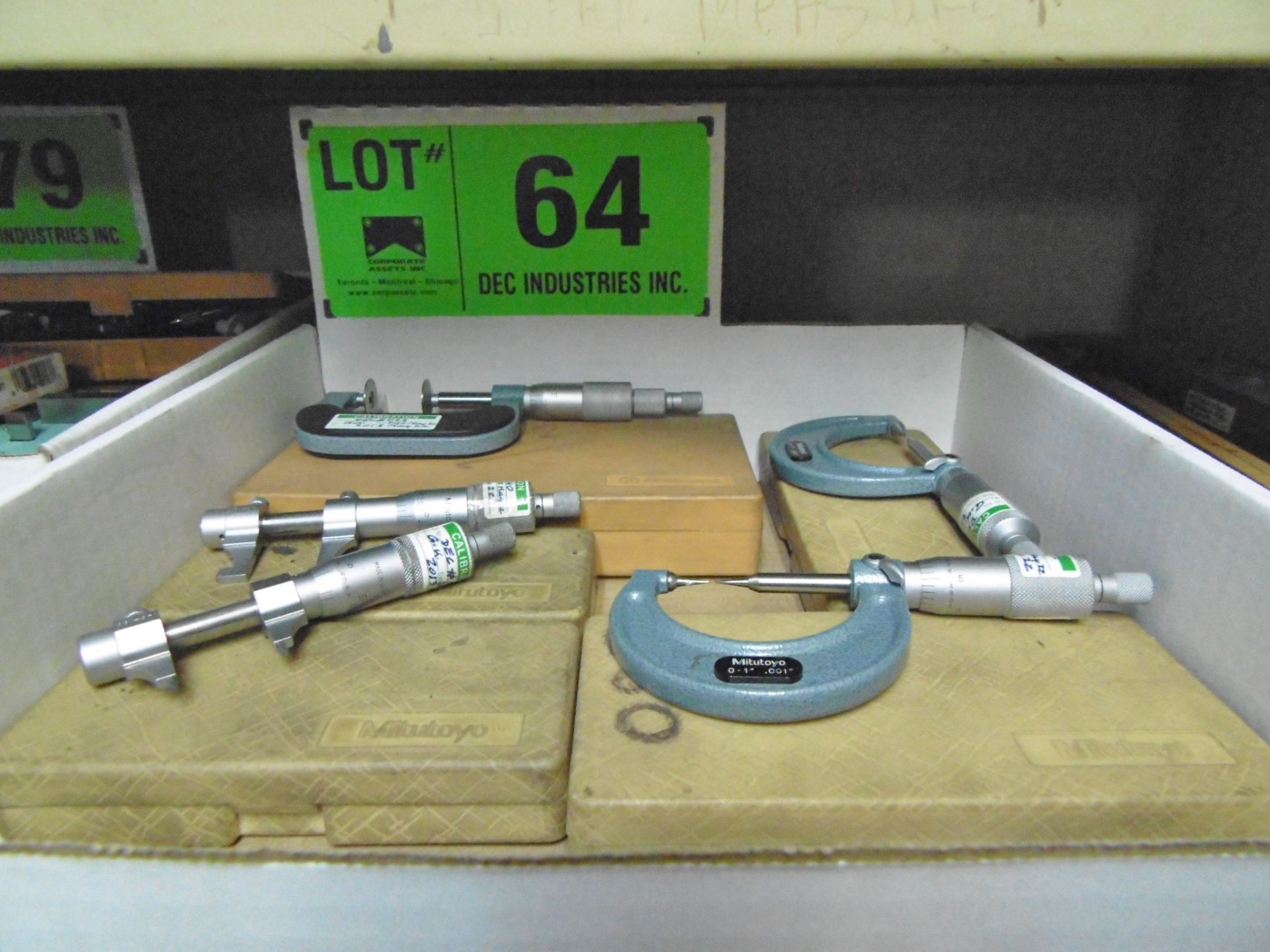 LOT/ SPECIAL OUTSIDE MICROMETERS