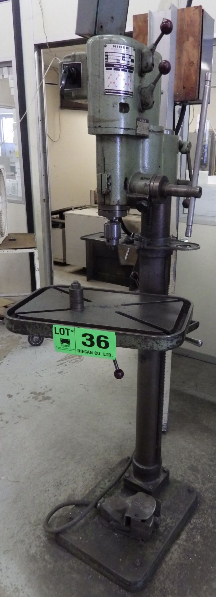 NIDER N164 FLOOR TYPE DRILL PRESS S/N: 6625468 (CI)