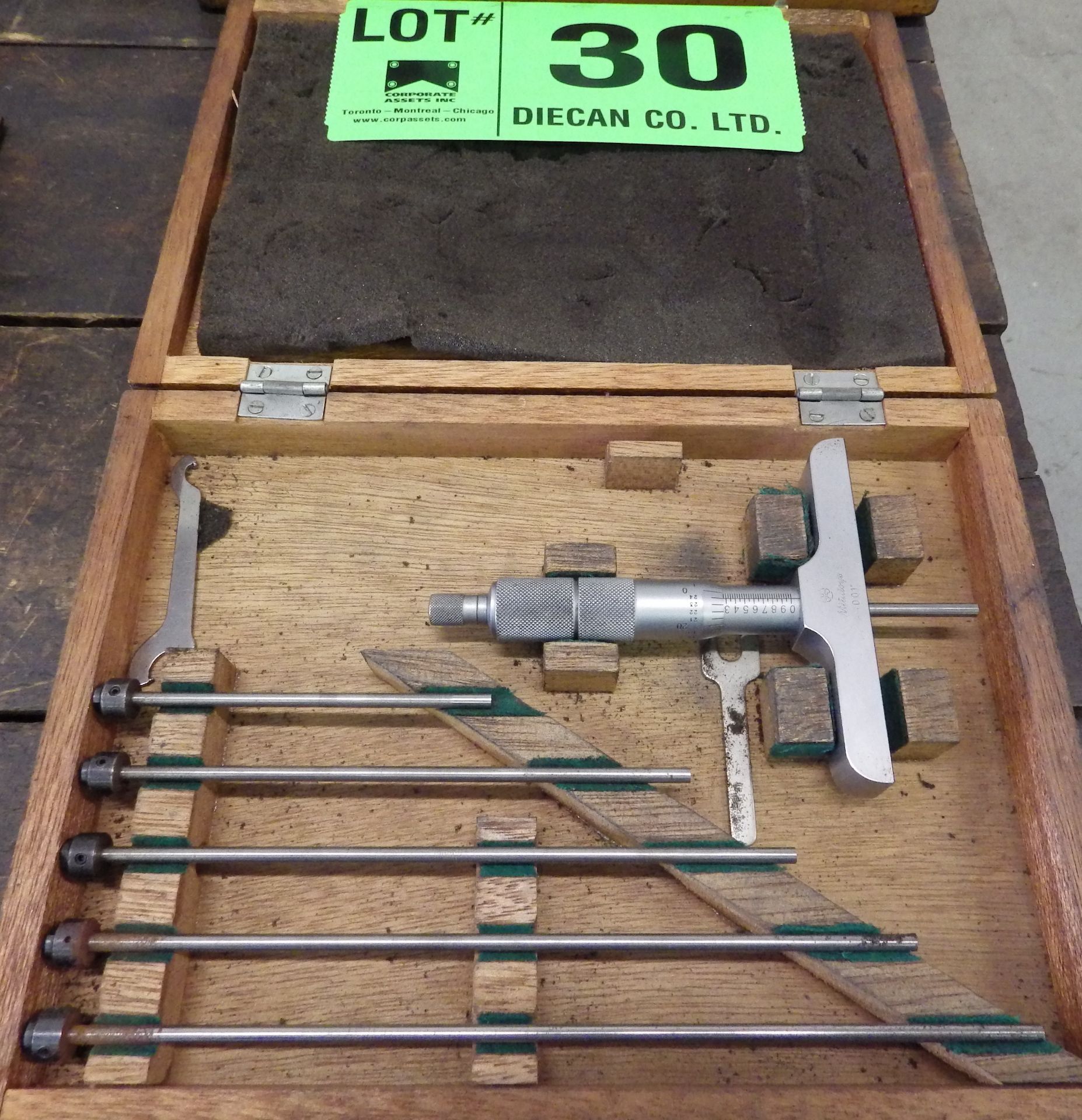 MITUTOYO 4"-6" DEPTH GAUGE SET