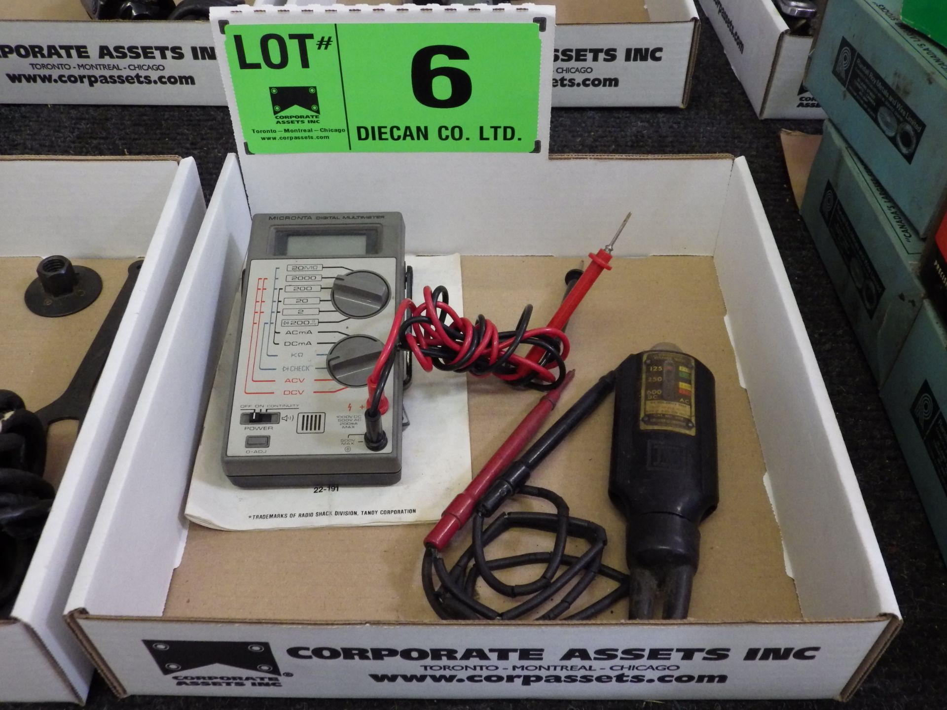 LOT/ ELECTRICAL TESTING EQUIPMENT