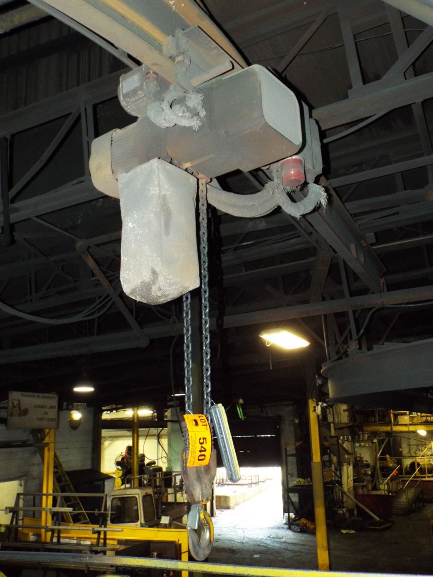 KITO 3 TON FOUNDRY-RATED ELECTRIC HOIST WITH WIRELESS PENDANT CONTROL(CI)