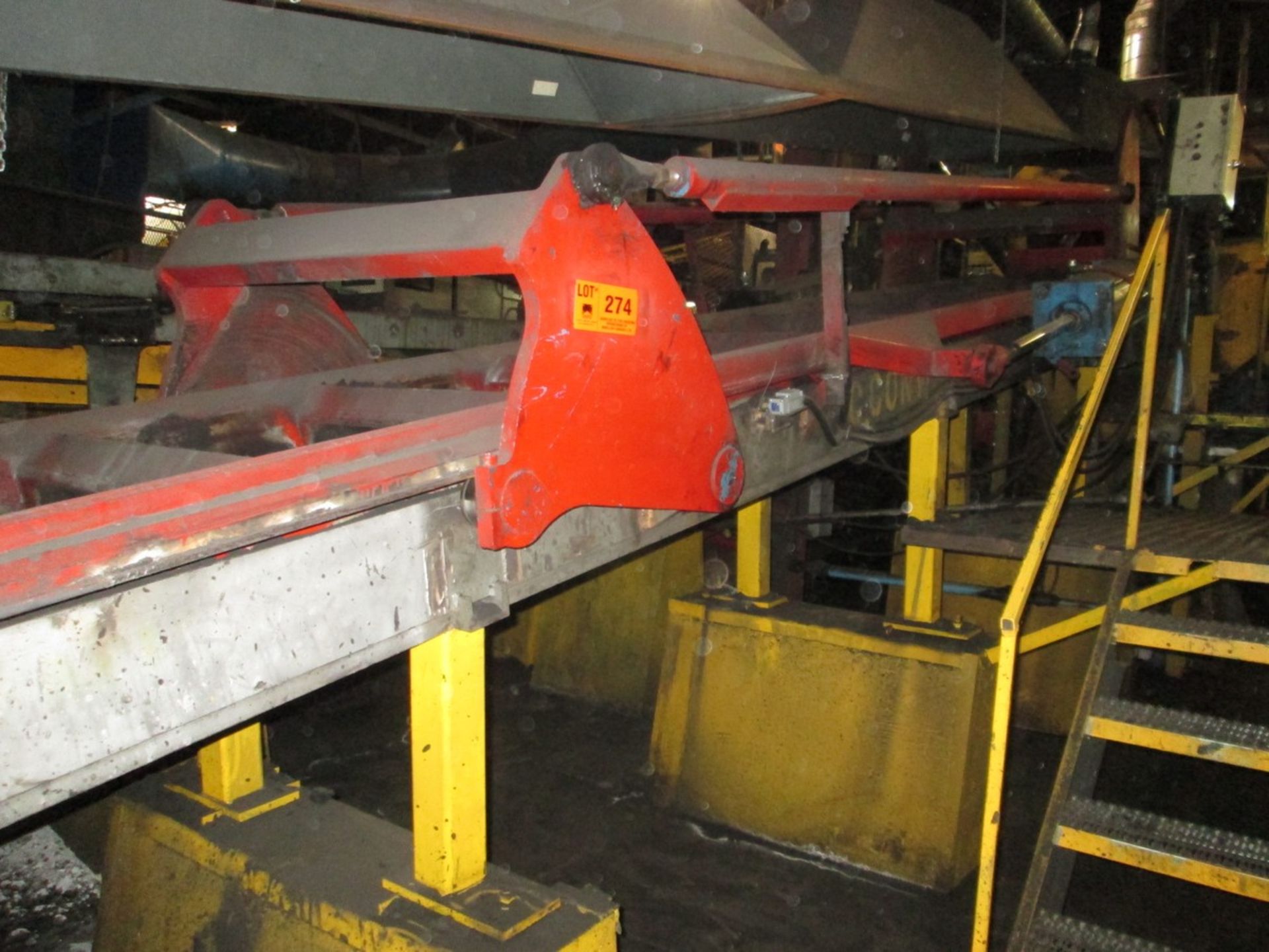 HUNTER INCLINED COOLING CONVEYOR S/N: N/A (CI)