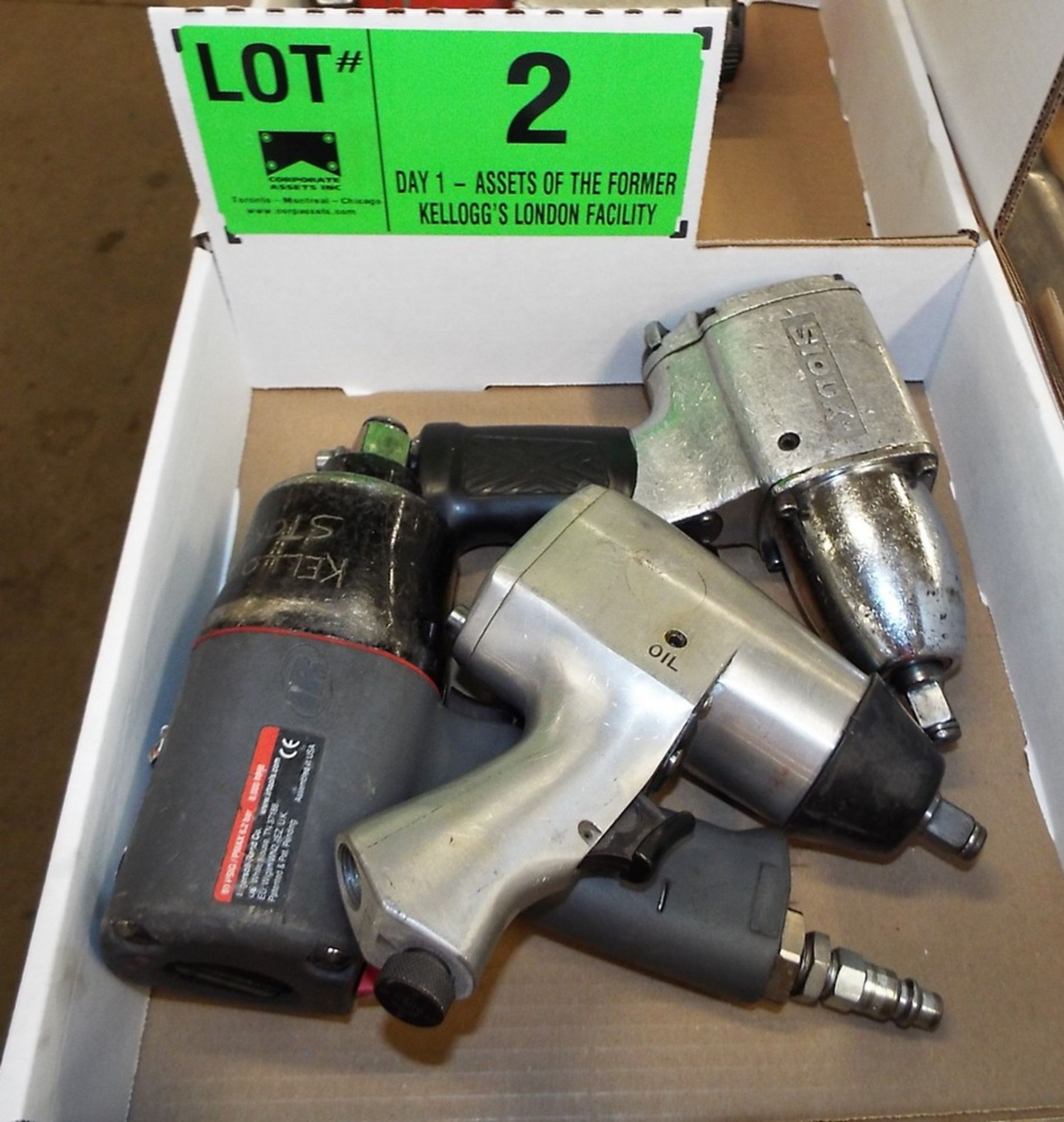 LOT/ IR-CAMPBELL HAUSFELD - SIOUX PNEUMATIC IMPACT GUNS