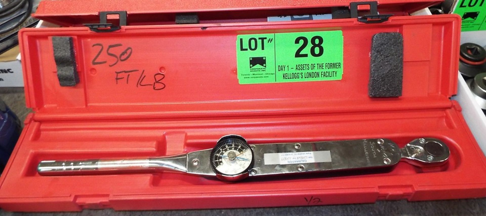 PROTO DIAL TYPE HEAVY DUTY 250FT/LB MAX TORQUE WRENCH