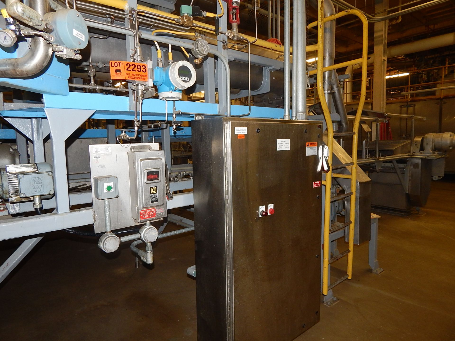 LOT/ RICE MIXERS PLC CONTROLS AND INSTRUMENTATION CONSISTING OF REESES AUTOMATIC VALVES, FOXBORO