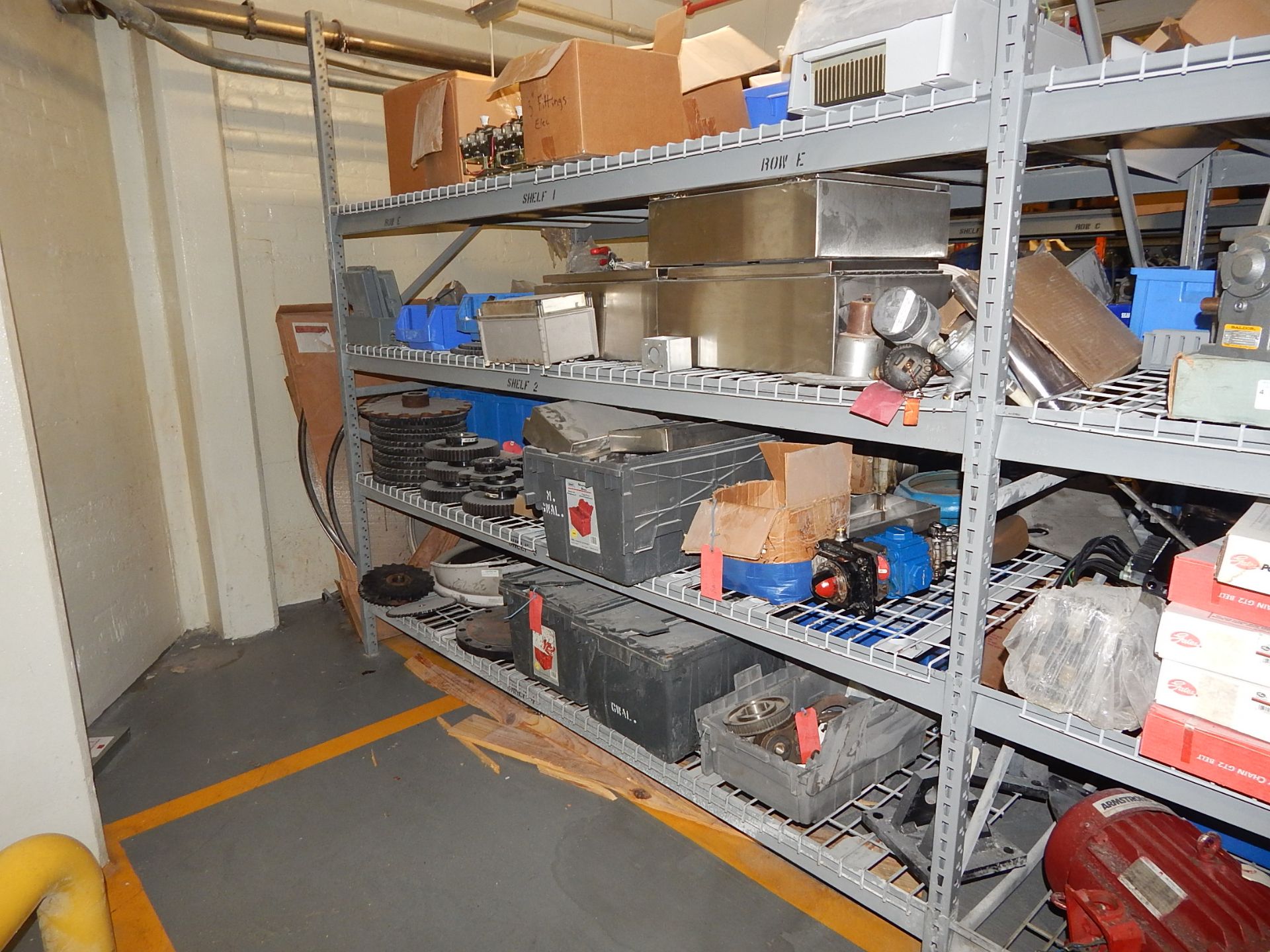 LOT/ SHELF WITH CONTENTS CONSISTING OF SPARE ELECTRICAL PARTS (BUILDING 1A, GROUND) - Image 3 of 3