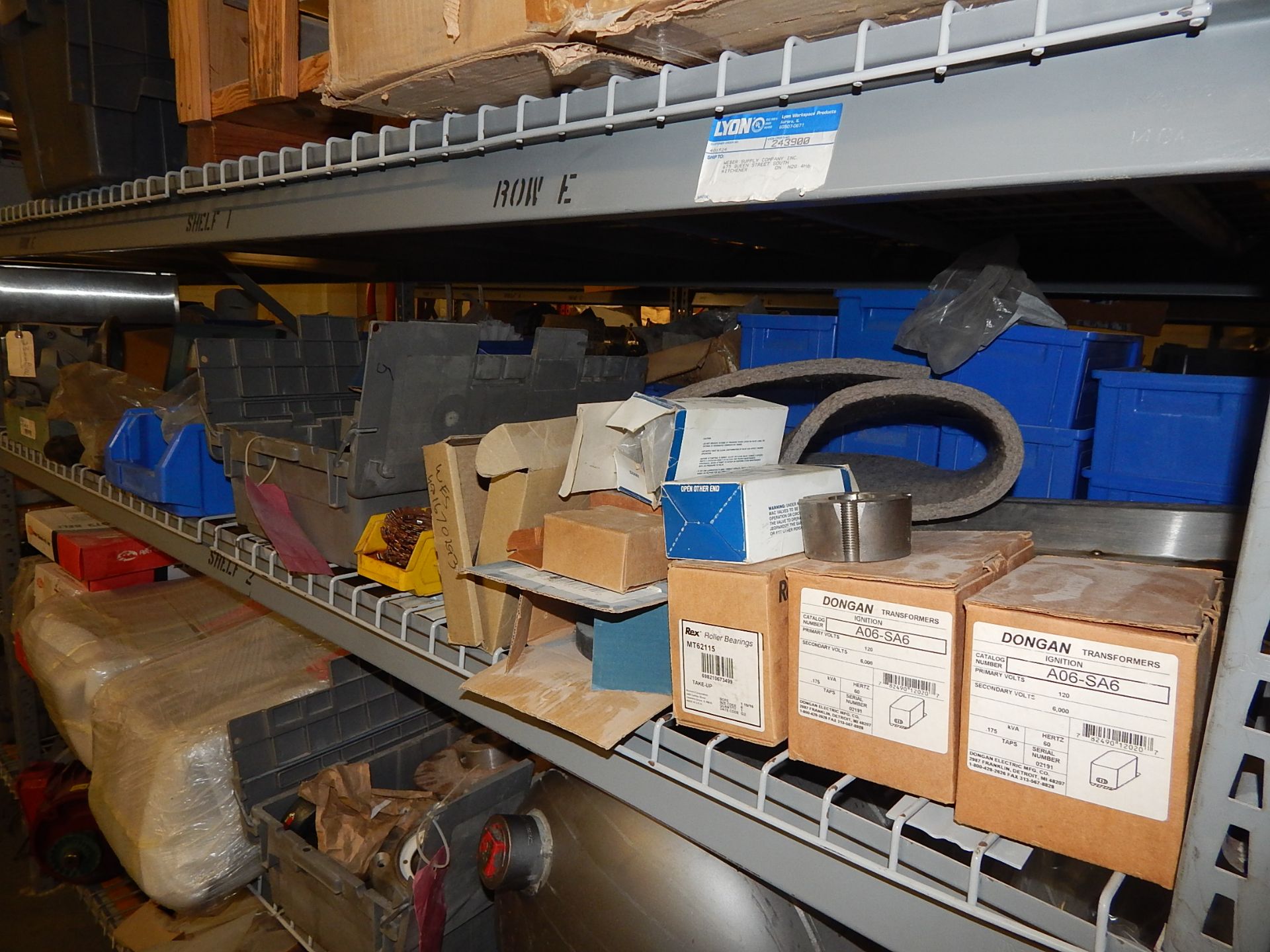 LOT/ SHELF WITH CONTENTS CONSISTING OF SPARE ELECTRICAL PARTS (BUILDING 1A, GROUND) - Image 2 of 3