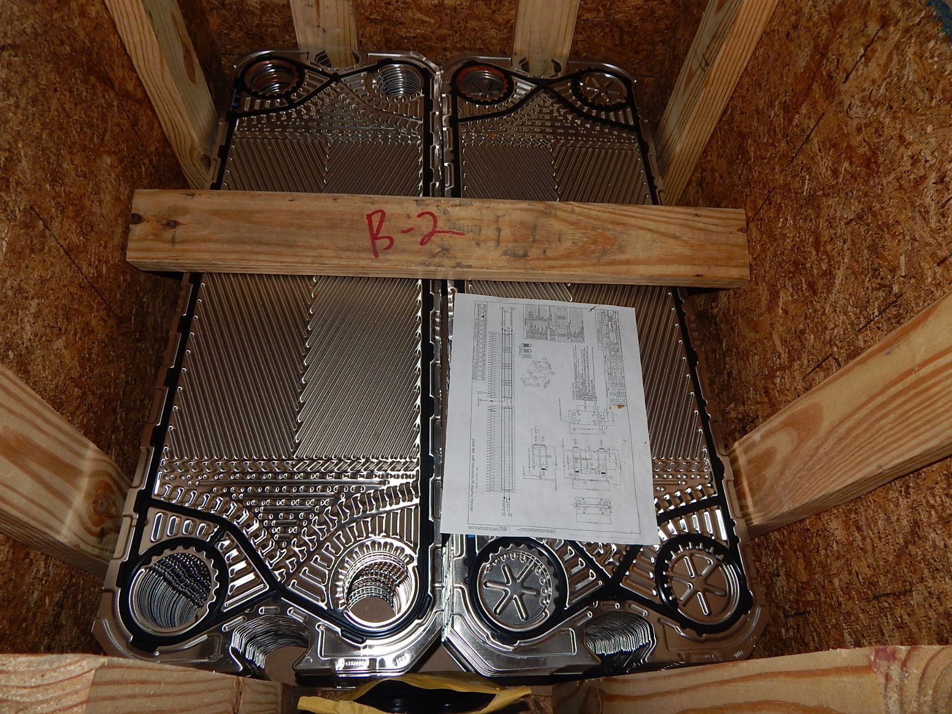 LOT/ BIN WITH CONTENTS CONSISTING OF HEAT EXCHANGER PLATES (BUILDING 1A, GROUND) - Image 2 of 2