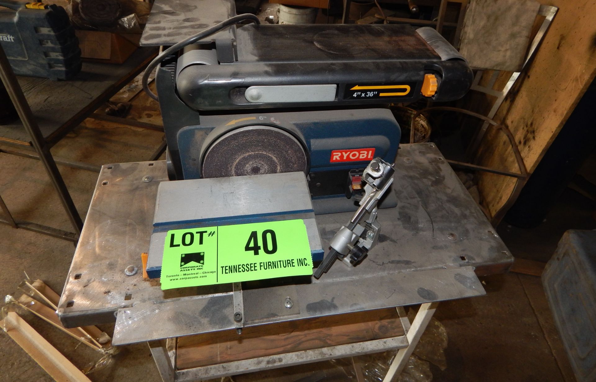 RYOBI COMBINATION BELT AND DISC SANDER