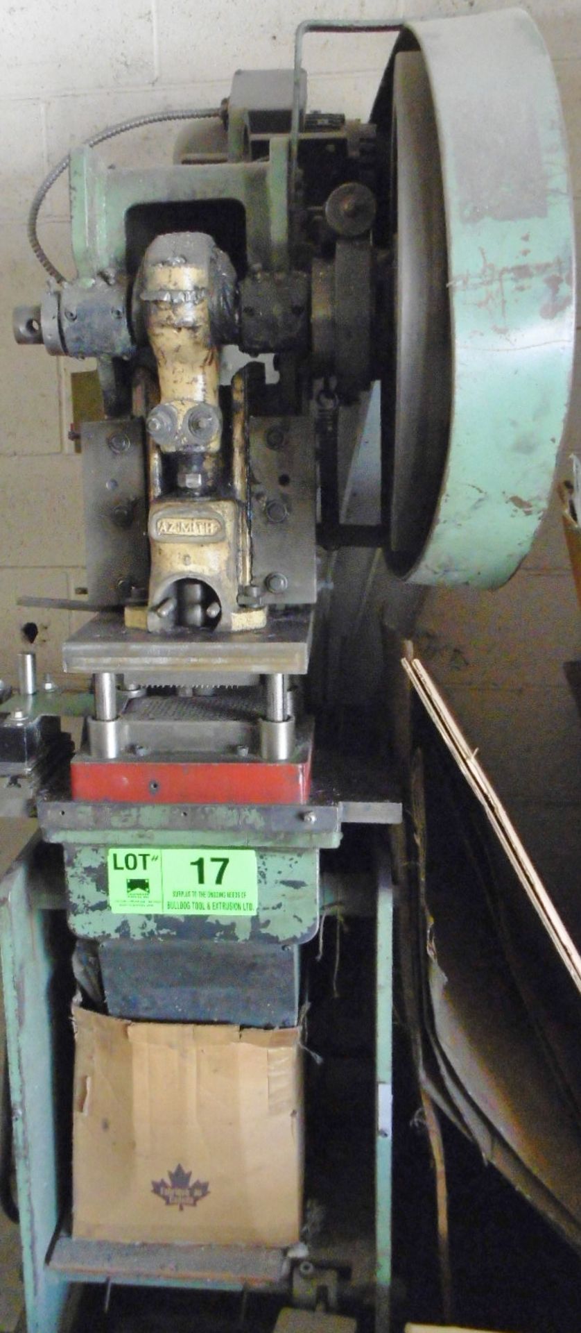 AZIMUTH 10 TON OBI PUNCH PRESS S/N N/A (CI)