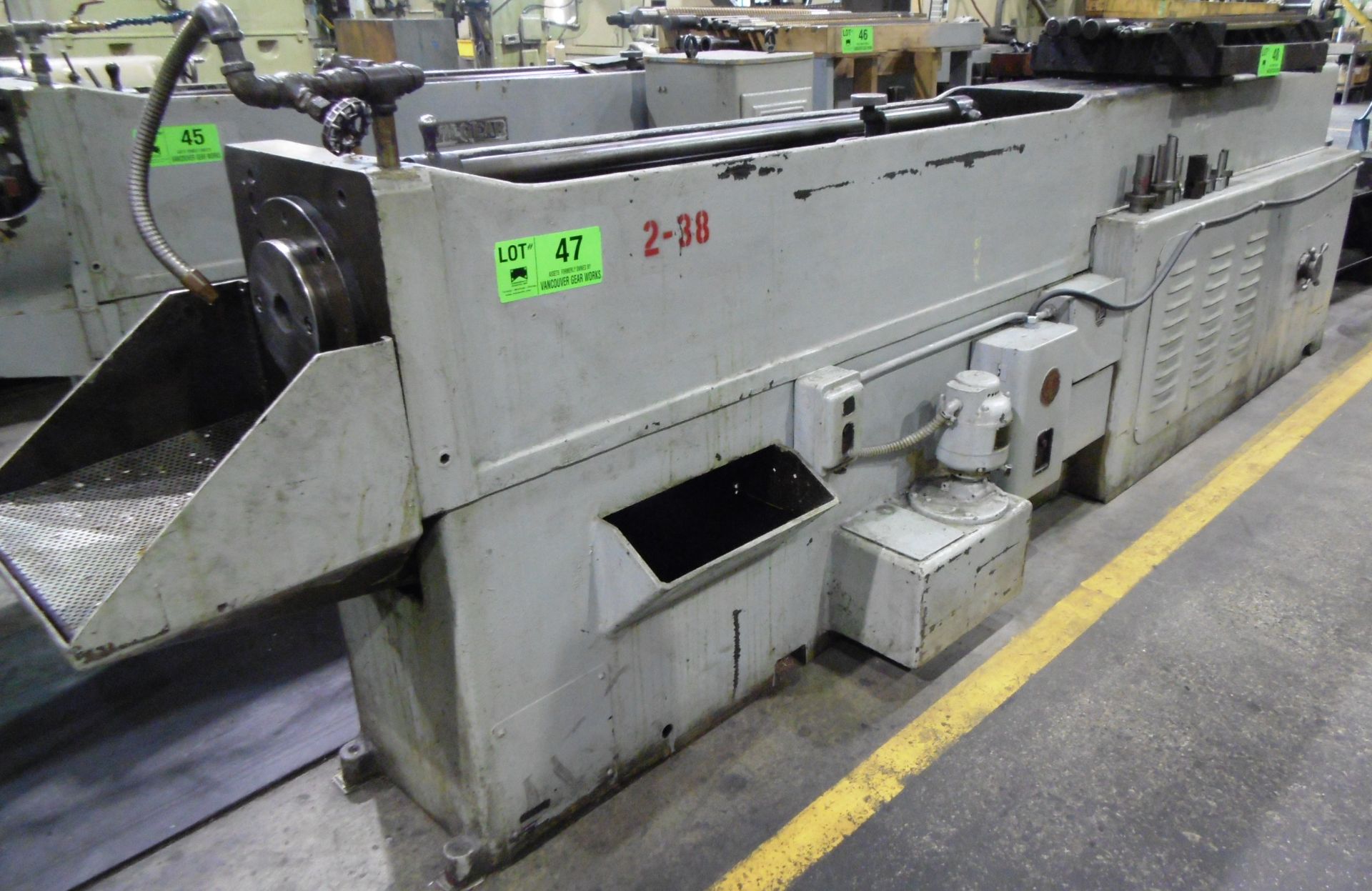 OILGEARÂ XL-89 hydraulic horizontal broaching machine with 2.750" dia cylinder, 60" stroke, s/n: