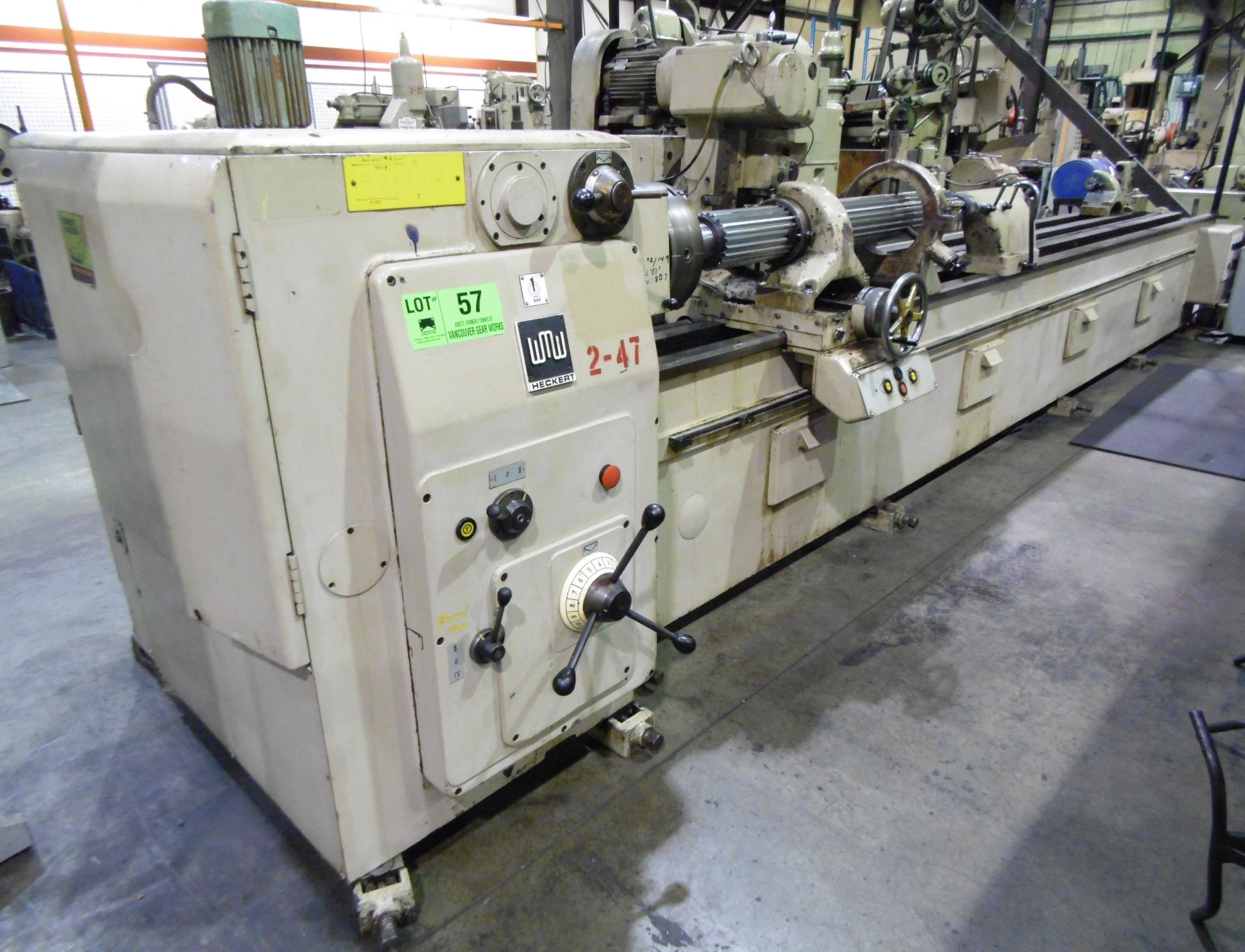 WMW HECKERT 250 X 5000 spline hobber with 45-560 hob RPM, s/n: 262510-89Â (CI)