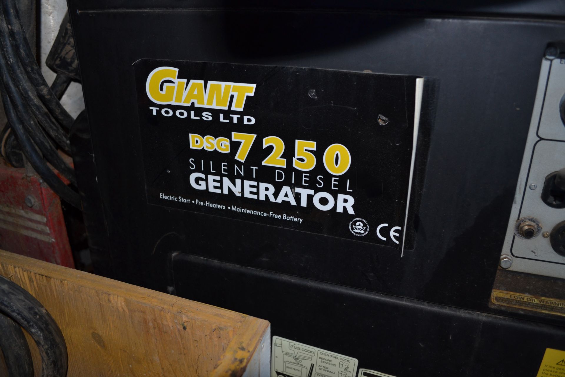 GIANT TOOLS DSG 7250 SILENT DIESEL GENERATOR - Image 2 of 3