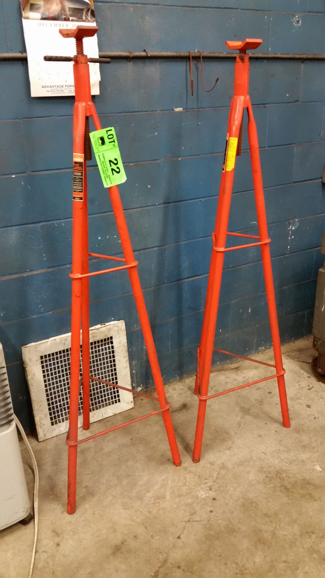 SET OF 2 TON EXTENDED JACK STANDS