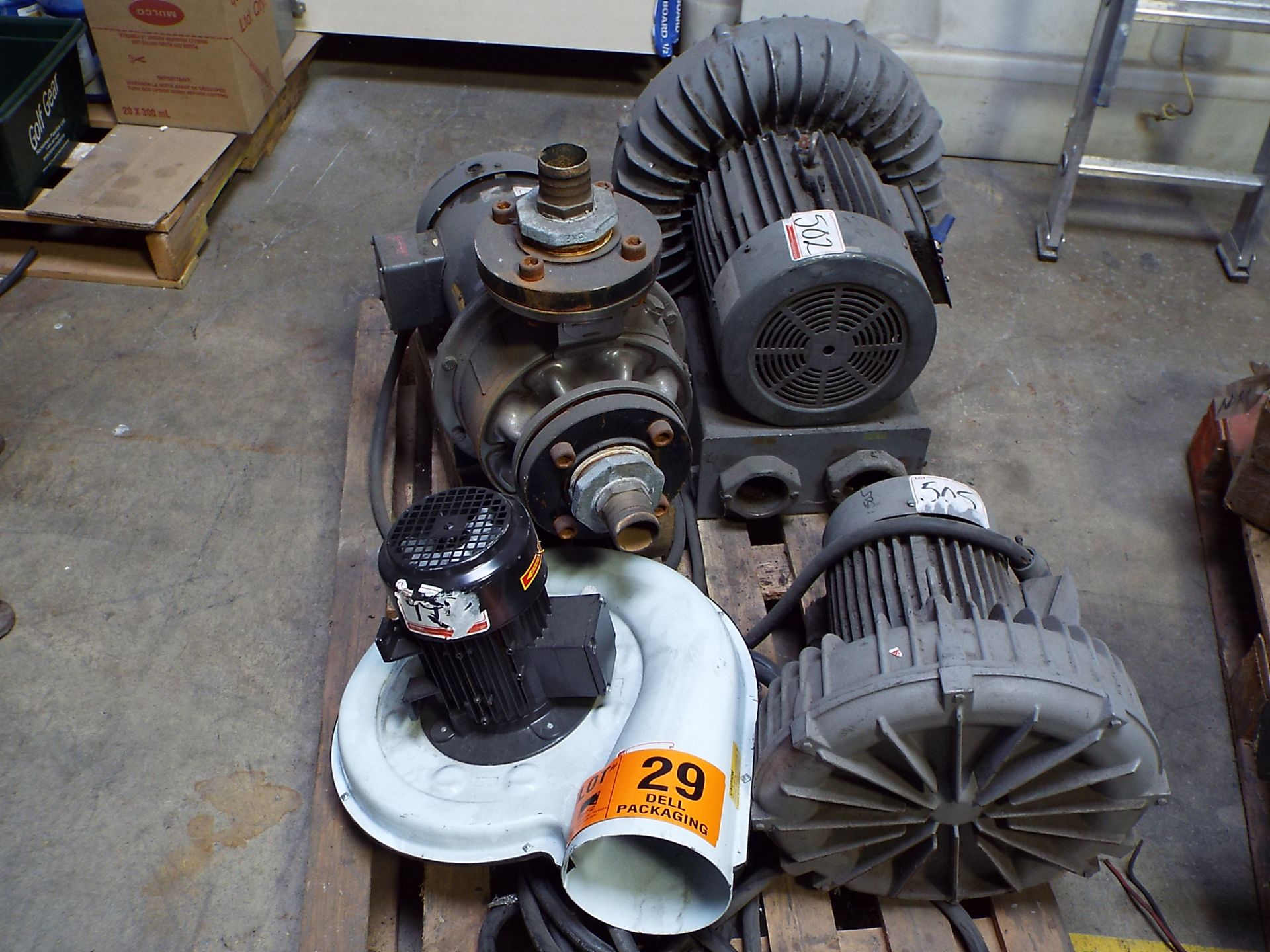 LOT/ PUMPS AND BLOWER