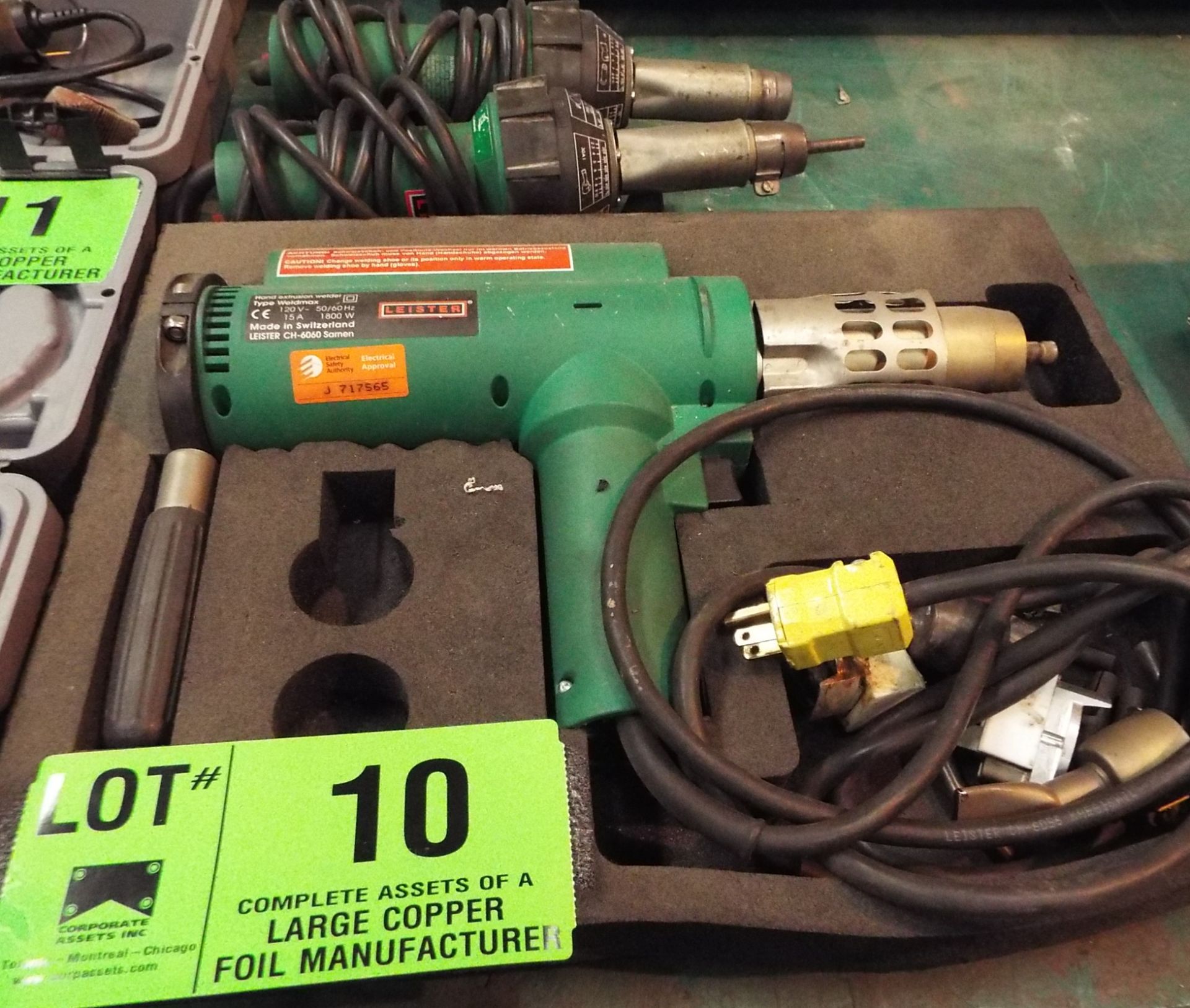 LOT/ LEISTER HAND EXTRUSION WELDERS