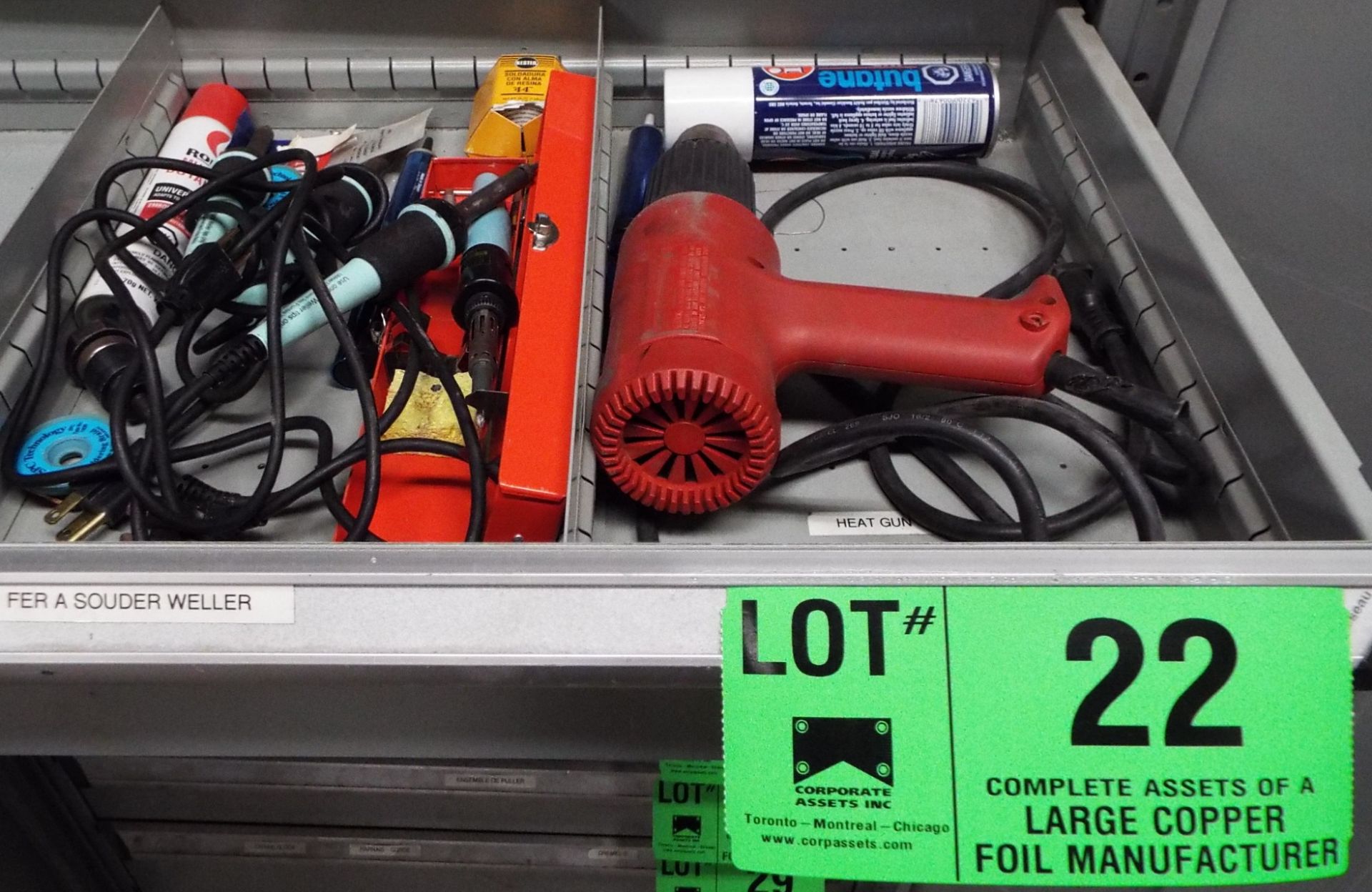 LOT/ HEAT GUN AND SOLDERING IRONS