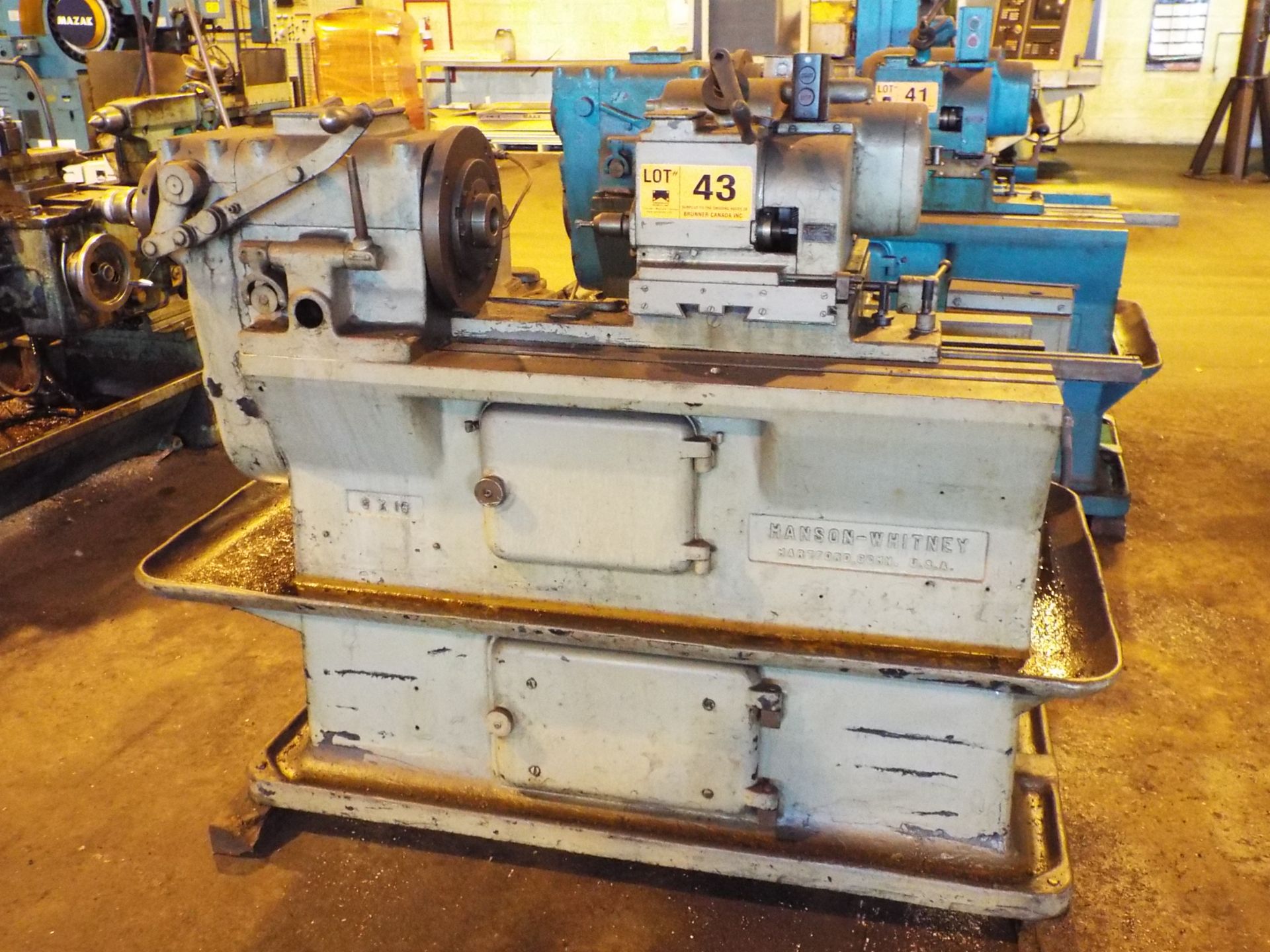 HANSON-WHITNEY 8X16 THREAD MILL S/N: N/A (CI)