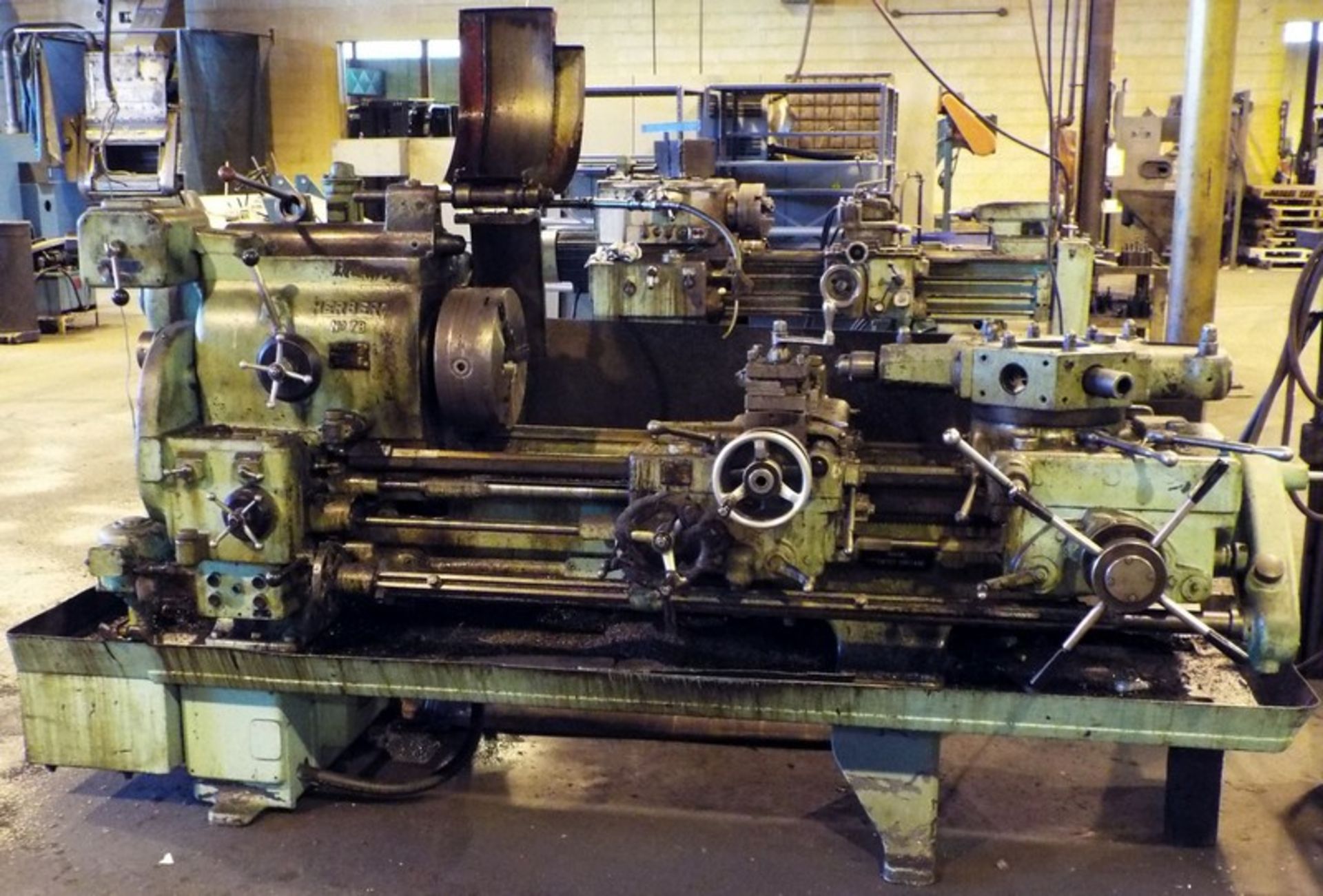 HERBERT NO. 7B TURRET LATHE WITH 6 STATION TURRET, 9 SWING, 40 BETWEEN CENTERS, 2 �,½ SPINDLE