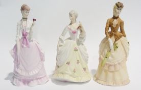 Three Royal Worcester figures, "Sunday M