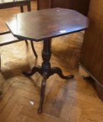 George III mahogany tripod occasional ta