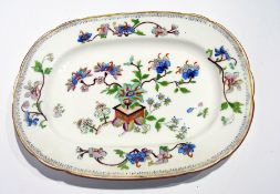 19th century china meat plate, printed a